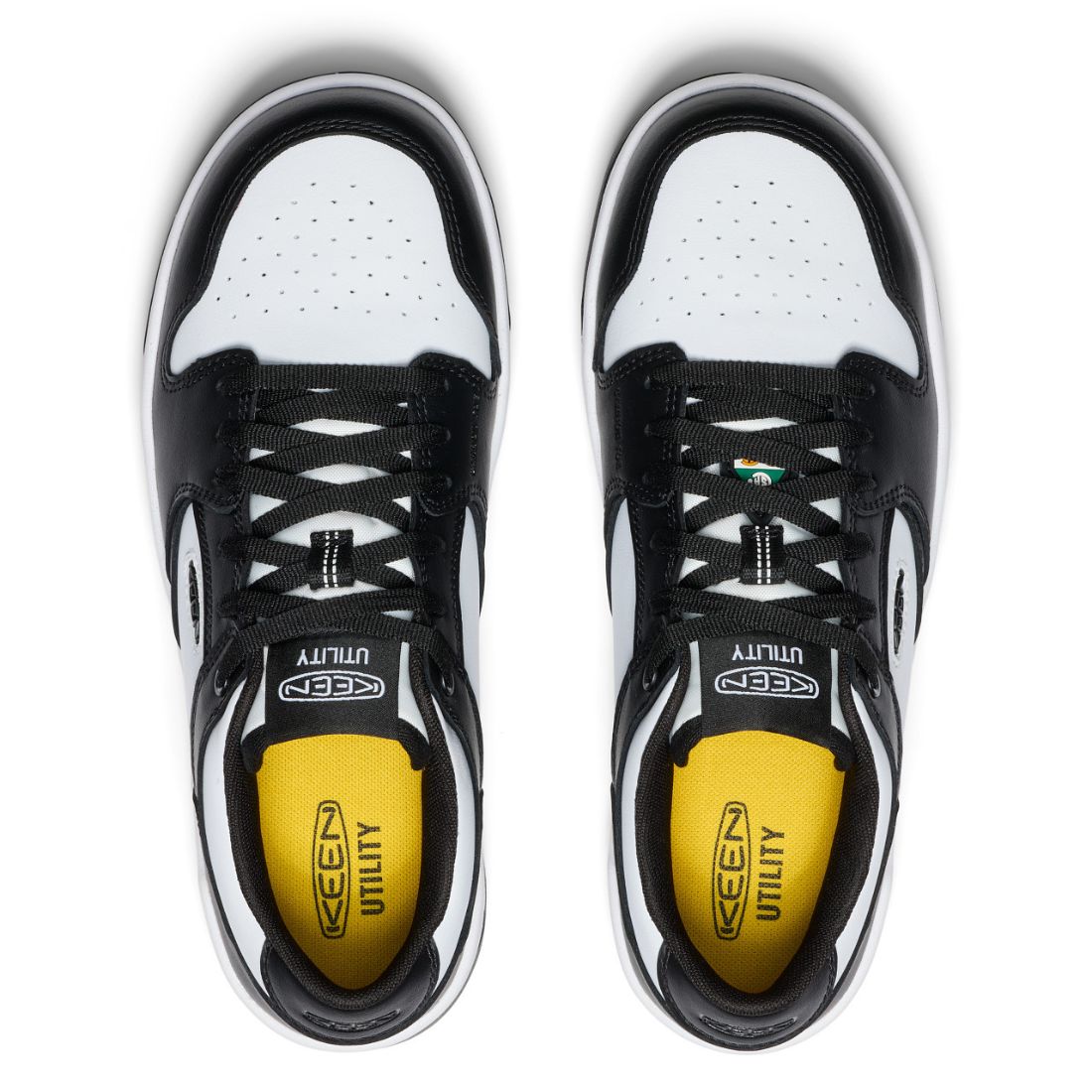 **Keen Overton Men's Composite Toe Athletic Work Shoes - Lightweight & Slip-Resistant - White/Black (1029857) - Ideal for Construction, Warehouse & Outdoor Work**