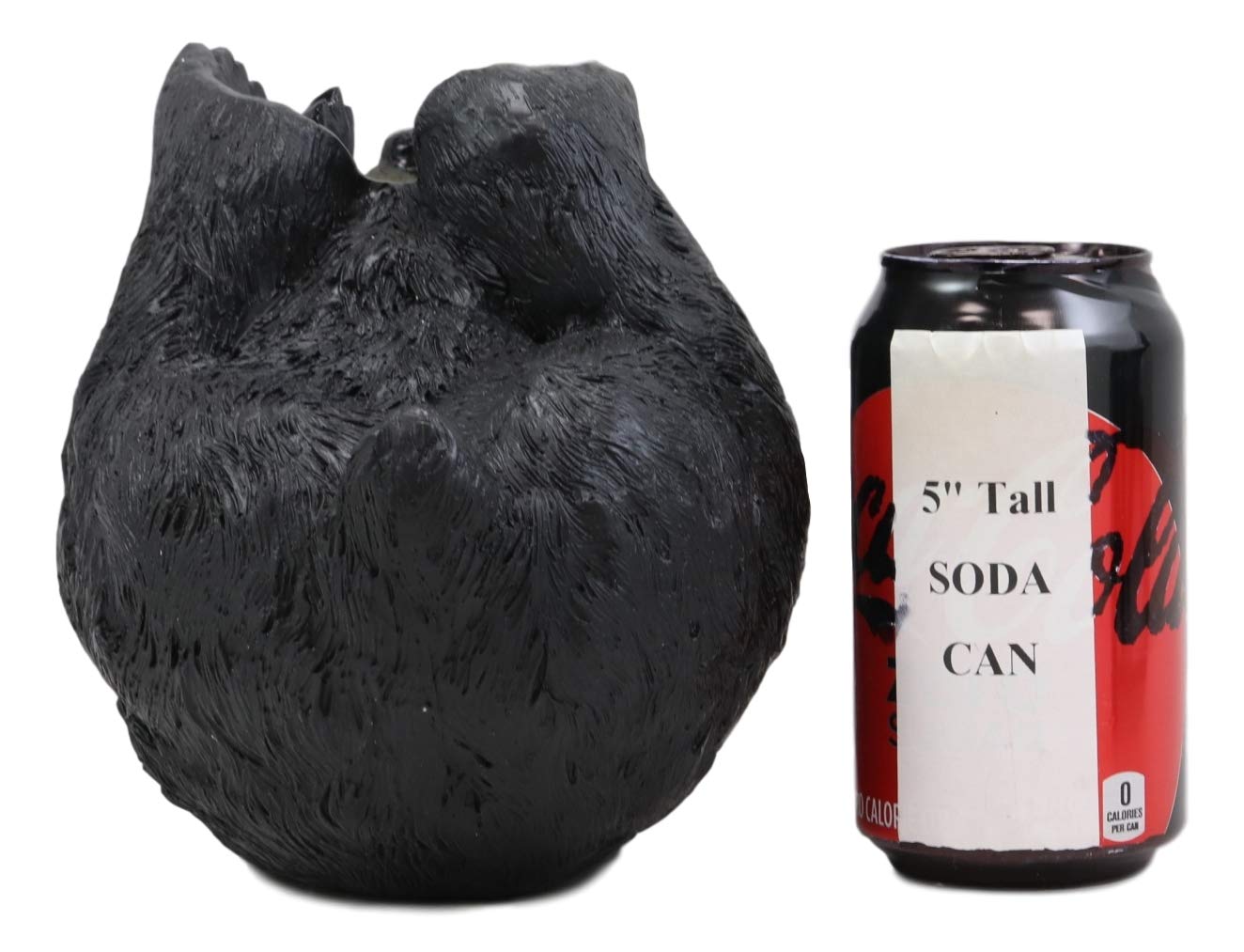 Ebros Large Rustic Cabin Lodge Decorative Black Bear Hugging Wine Bottle Holder - 11.5