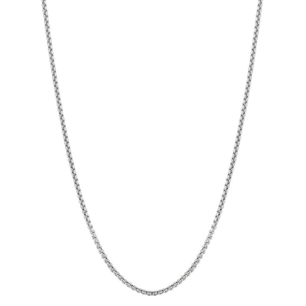 14K Gold 1.8mm Lite Round Box Chain Necklace for Women - Dainty & Elegant Jewelry for Everyday Wear, Gifts & Special Occasions