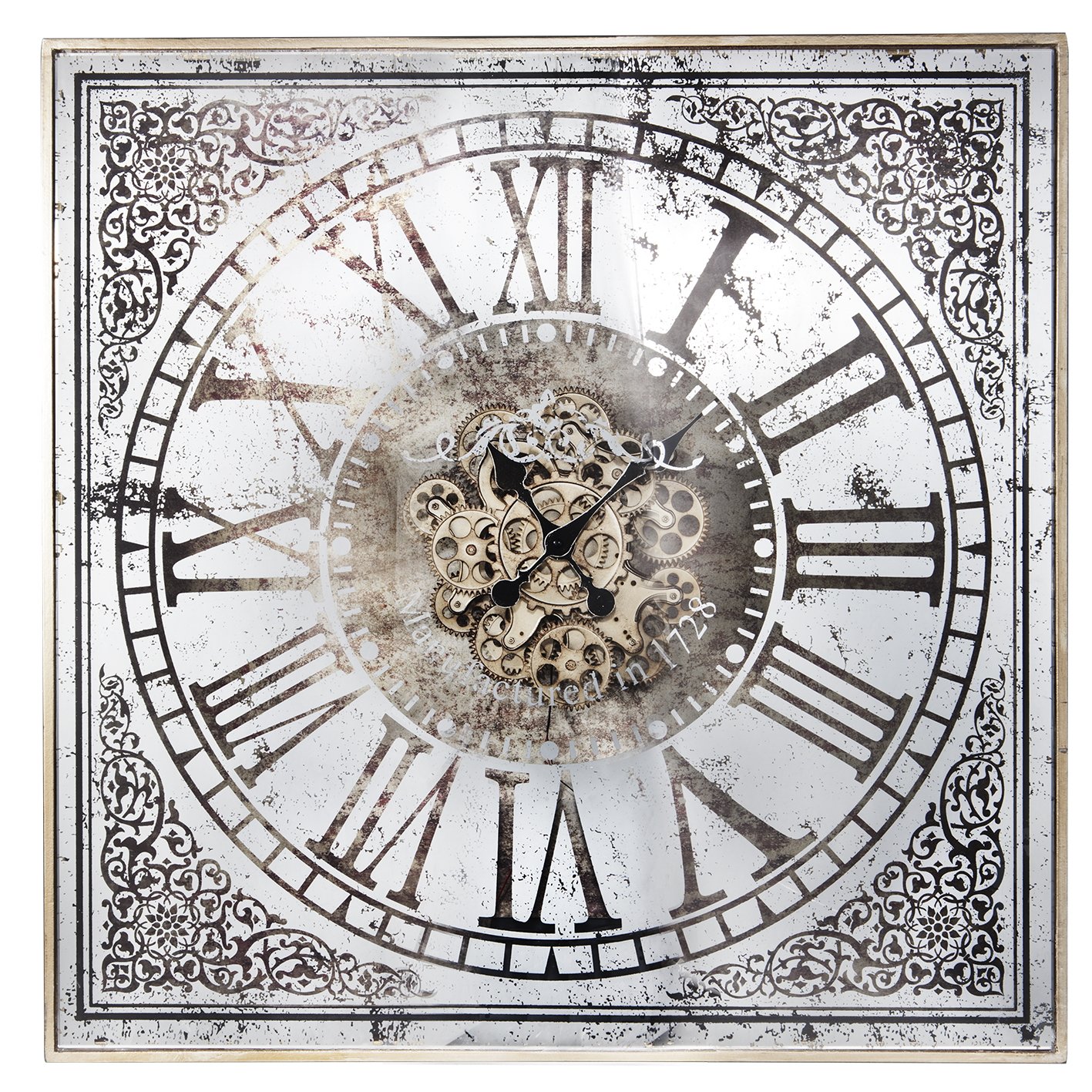 A&B Home Wall Clock - Large Modern Silent Non-Ticking Battery Operated Clock for Living Room, Bedroom, Office | Perfect Home Decor & Gift Idea