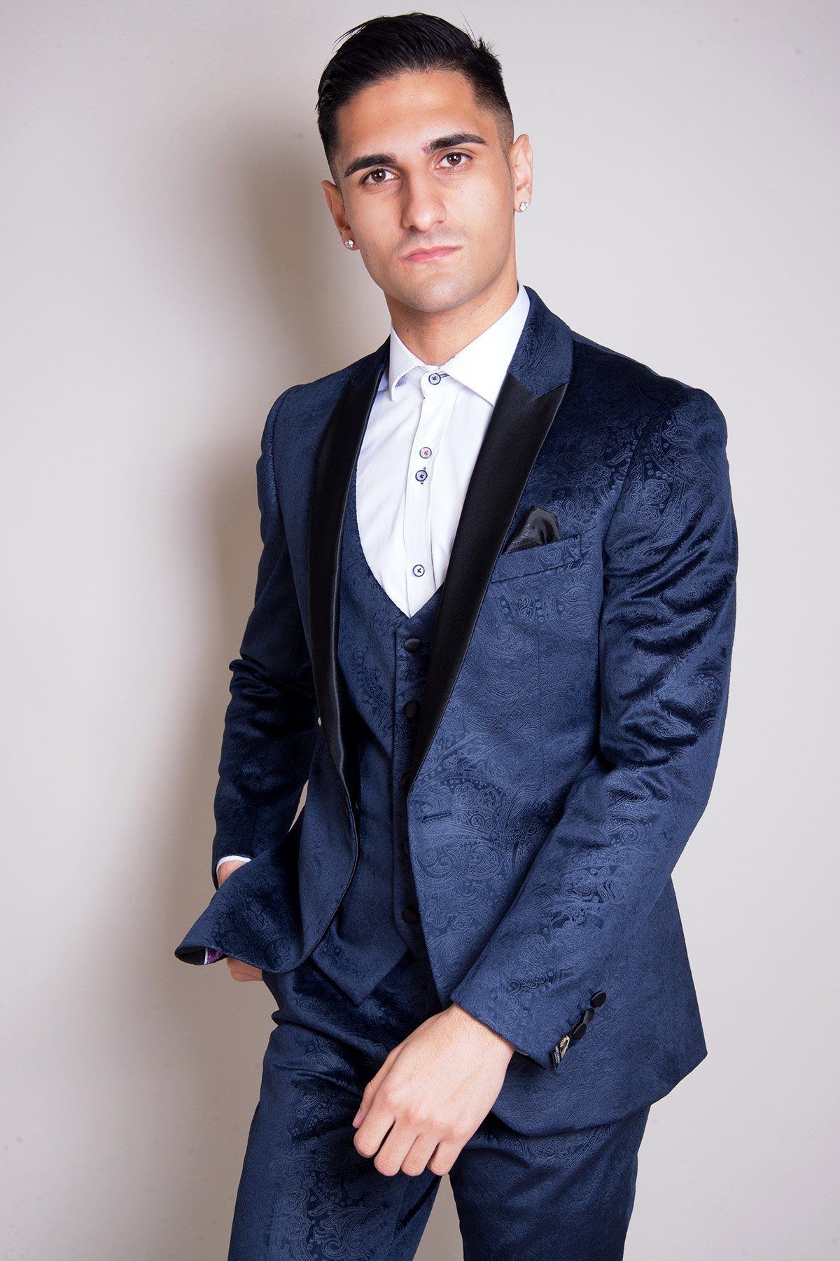 Simon Velvet Blazer & Waistcoat Set for Men - Elegant Formal Suit Jacket & Vest - Perfect for Weddings, Business Meetings & Special Occasions
