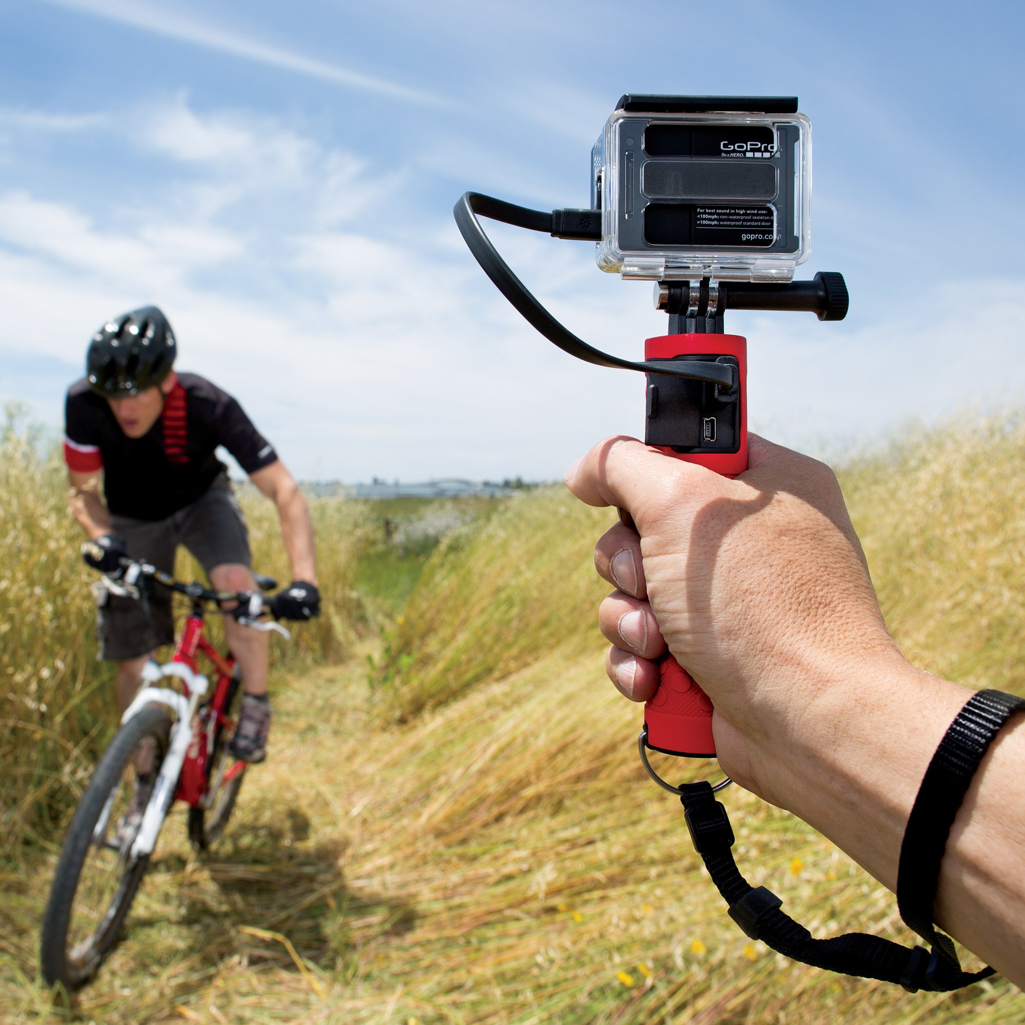 JOBY Action Battery Grip - Portable Charger & Hand Grip for GoPro & Action Cameras - Perfect for Outdoor Adventures & Vlogging