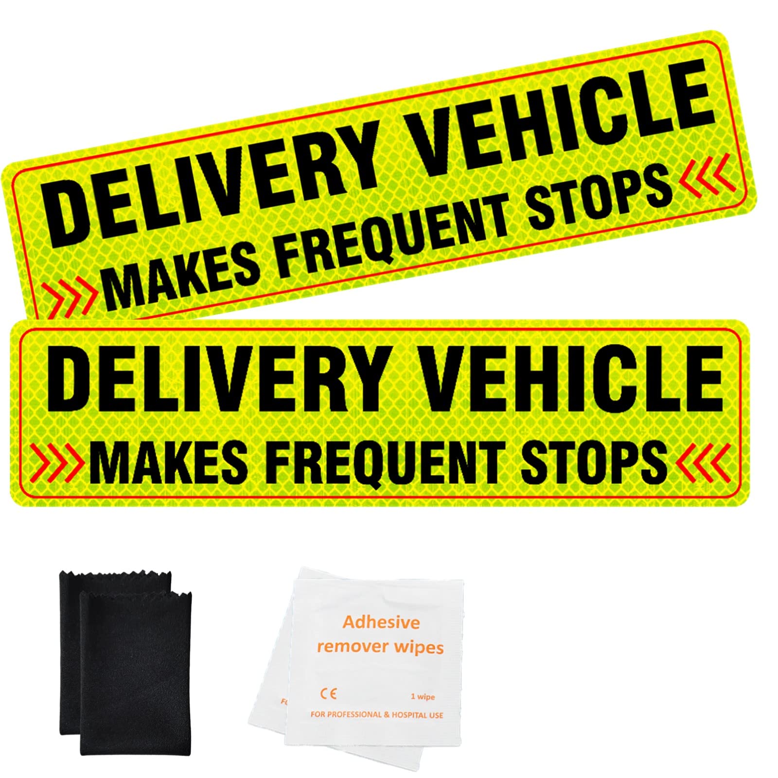 Reflective Student Driver Sticker Decal - Safety Signs for New Drivers, Car Decals for Beginners, Durable and Visible for School, Parking, and Highway Driving