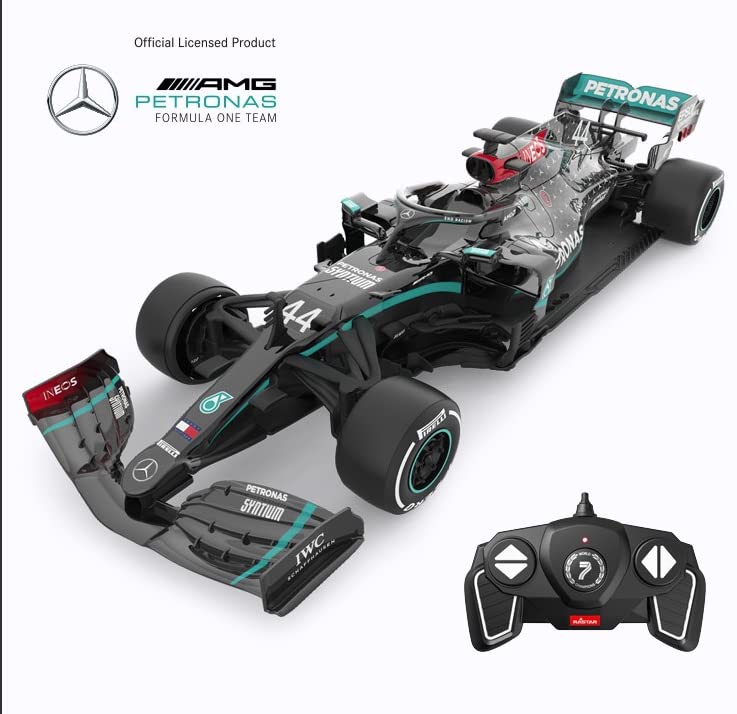 RASTAR 1/18 Scale 2.4Ghz Mercedes-AMG F1 W11 EQ Performance Official Licensed Remote Control RC Car - High-Speed Racing, Collectible Display & Indoor/Outdoor Play