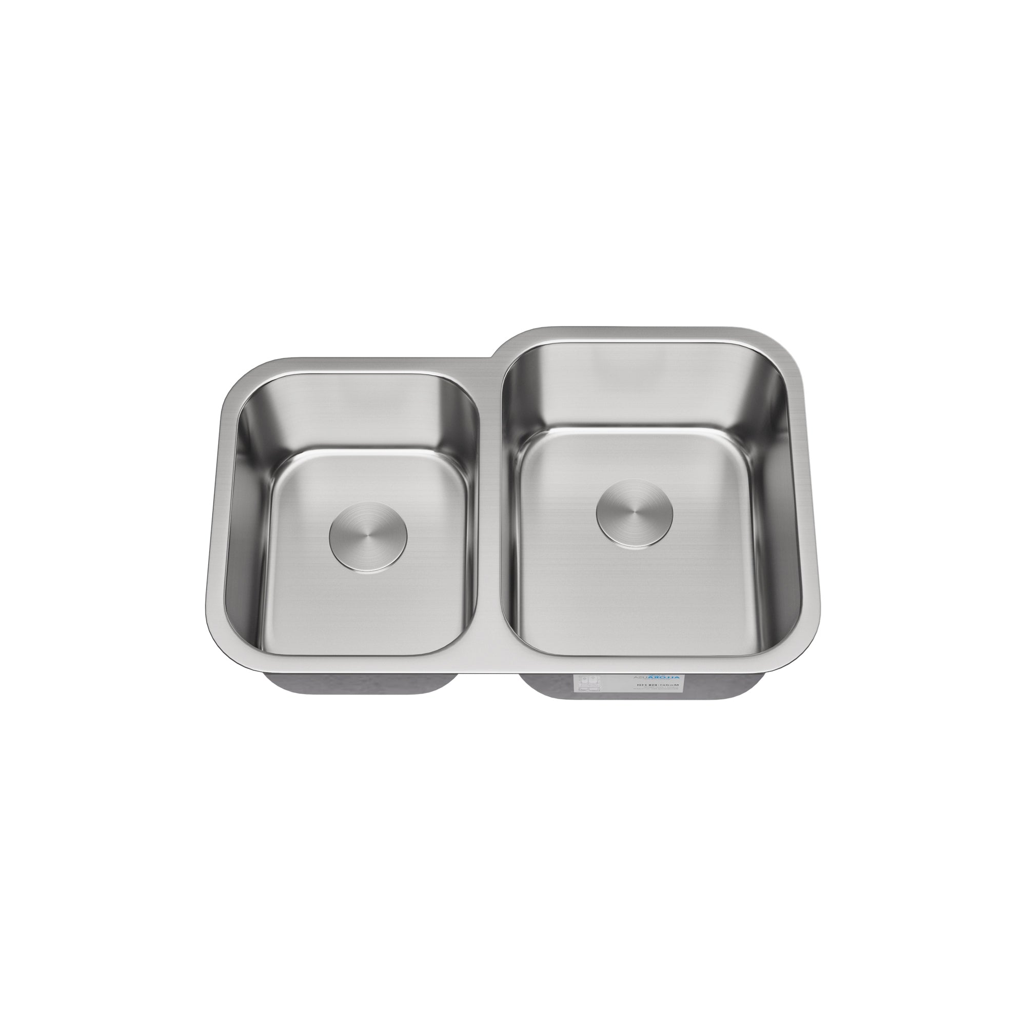 Allora USA 32x21 Inch Undermount Double Bowl Stainless Steel Kitchen Sink - 40/60 Split Design, 9/8 Gauge, Perfect for Modern Kitchens & Busy Home Chefs