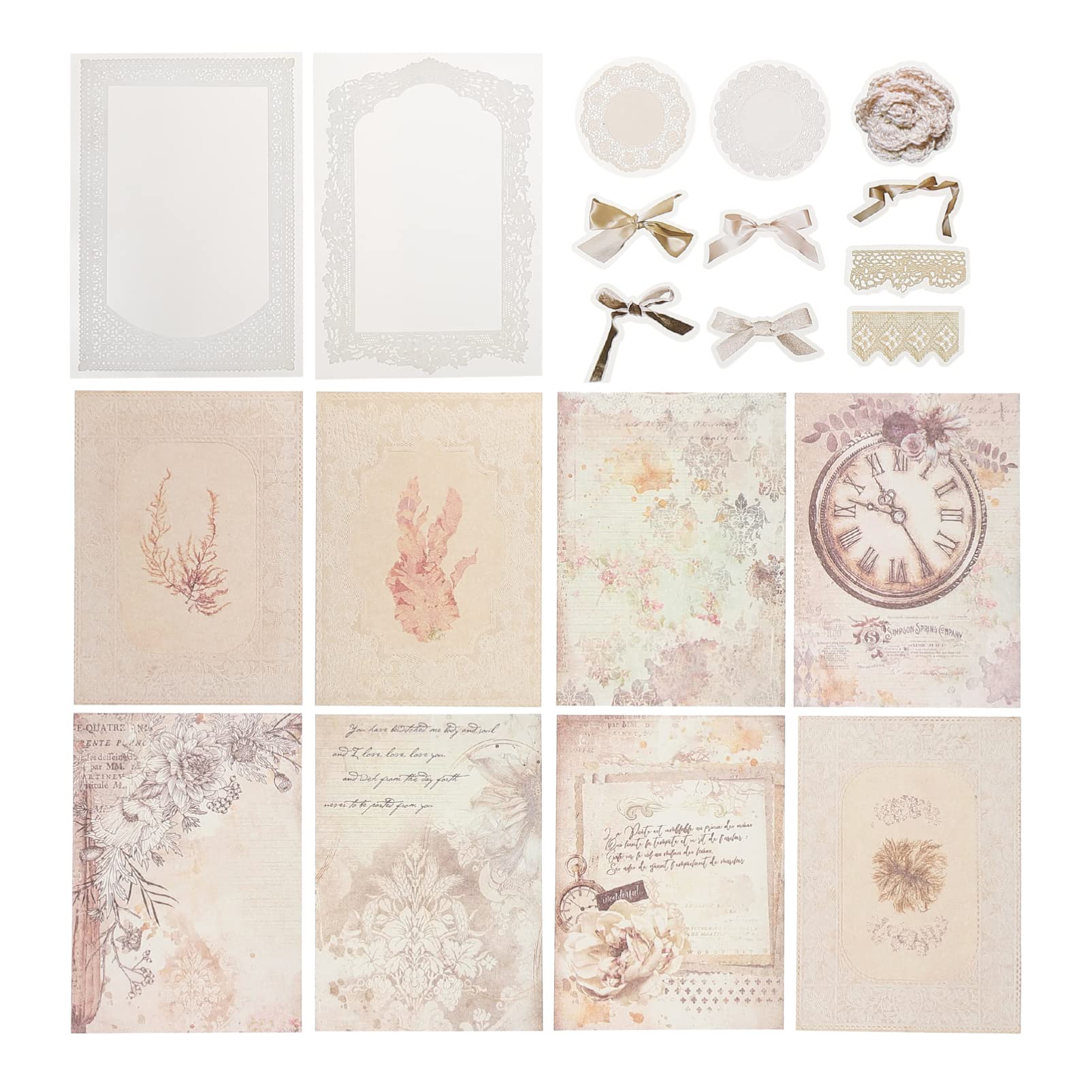 Healifty DIY Scrapbook Paper Set - 50 Sheets Handmade Scrapbooking Supplies for Journals, Photo Albums, Cards & Craft Projects - Perfect for Memory Books, Gift Wrapping & Home Decor