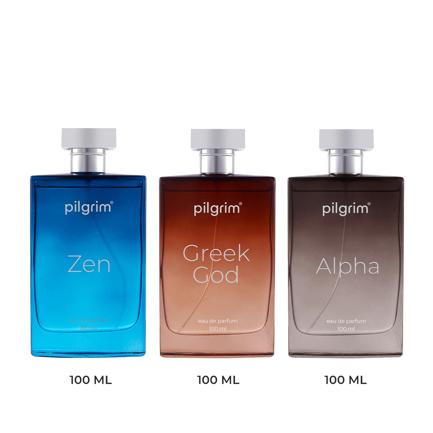 Premium Pilgrim The Impressions Men's Cologne Set - 100ml Eau De Parfum (Spicy, Woody & Aquatic Notes) | Long-Lasting Luxury Fragrance Gift Set | French Designer Perfume for Men | Perfect for Date Night, Office & Special Occasions