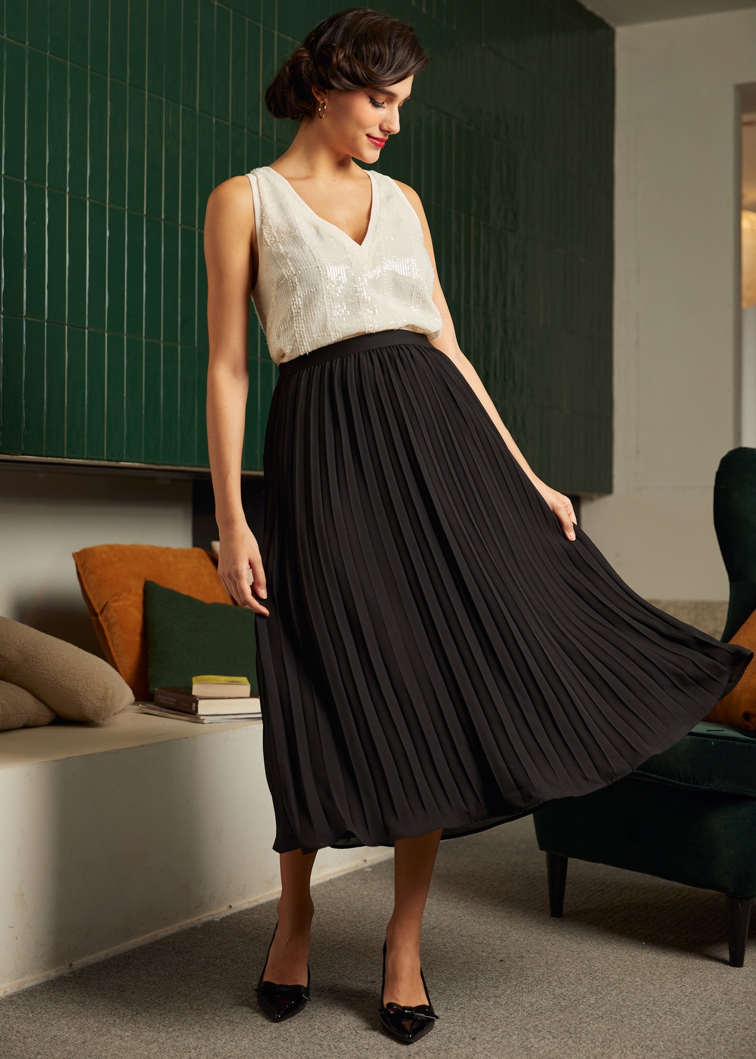 Classic Cutie Double V Neck Tank Top for Women - Soft Stretchy Casual Sleeveless Shirt - Perfect for Summer, Layering & Everyday Wear
