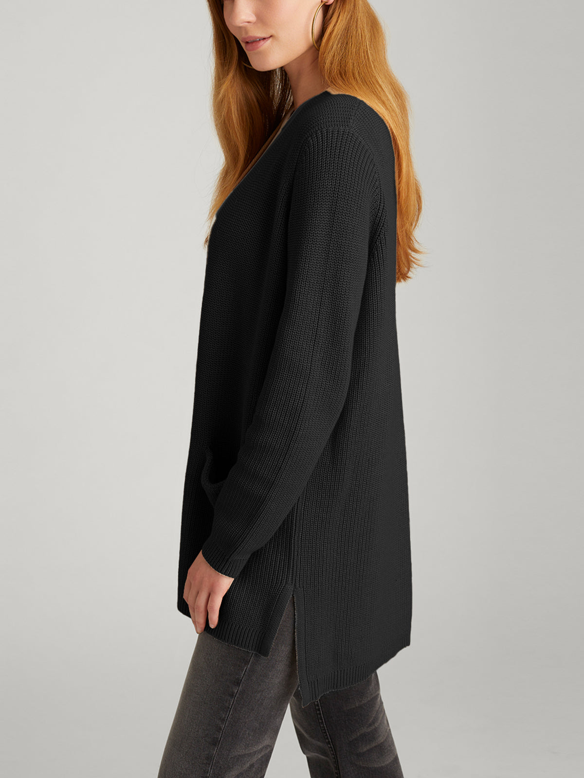 Emma Women's Shaker Stitch Open Front Cardigan - Soft Knit Lightweight Sweater for Fall & Winter - Perfect for Layering, Office Wear & Casual Outfits