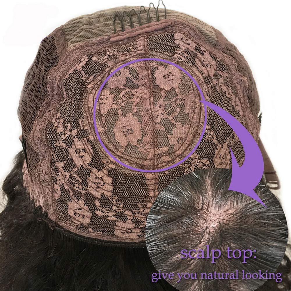 Brazilian Remy Human Hair Wig for Black Women - 24