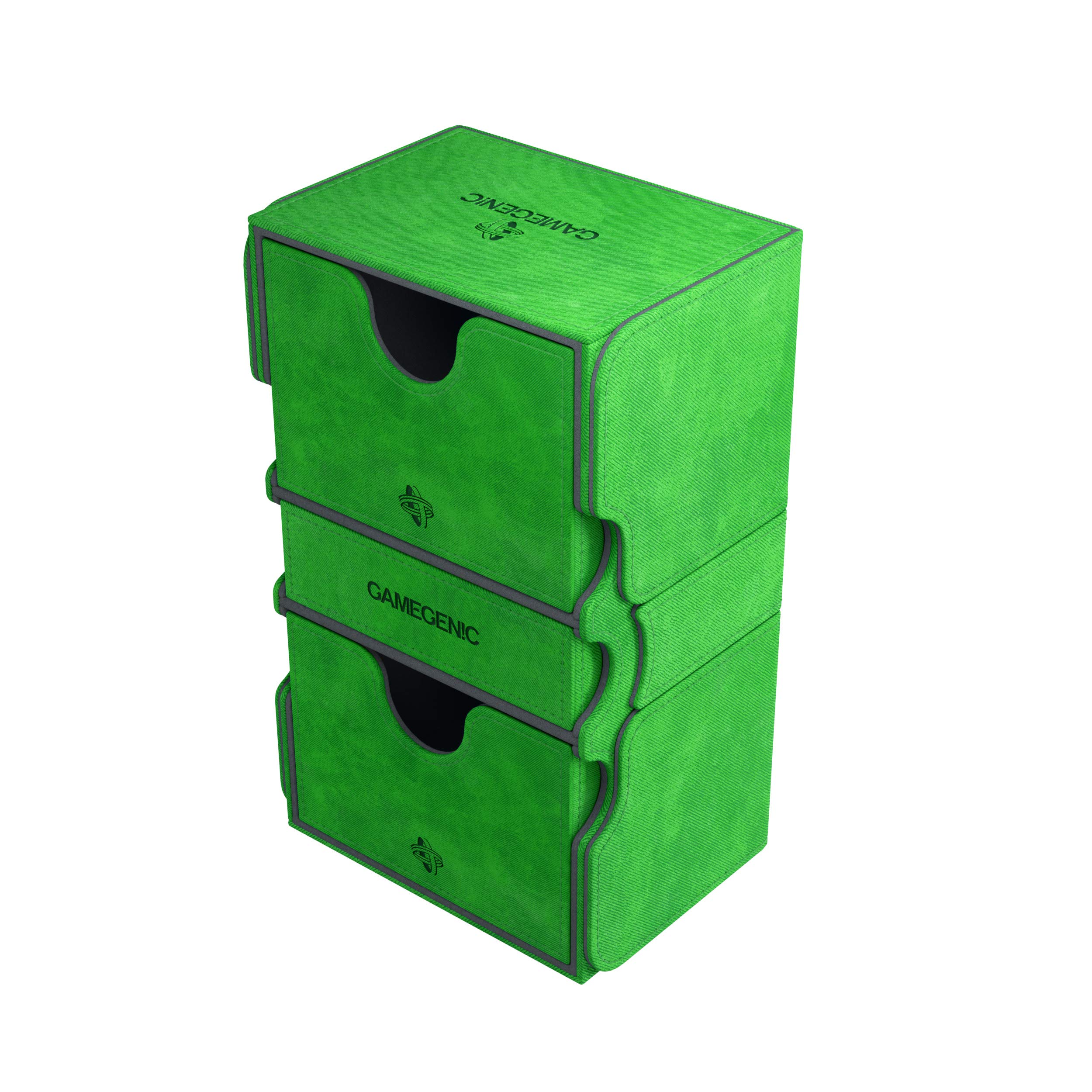 Premium Stronghold Deck Box - Holds 200+ Magic: The Gathering Cards - Durable Green Storage for MTG, Pokémon & Yugioh - Perfect for Gaming Tournaments & Card Collectors