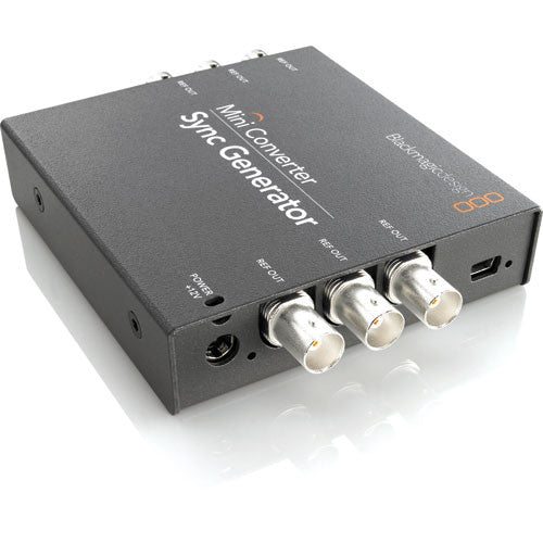Blackmagic Design Mini Converter Sync Generator - Professional Video Sync Signal Generator for Broadcast & Live Production | Perfect for Multi-Camera Setups & Studio Environments