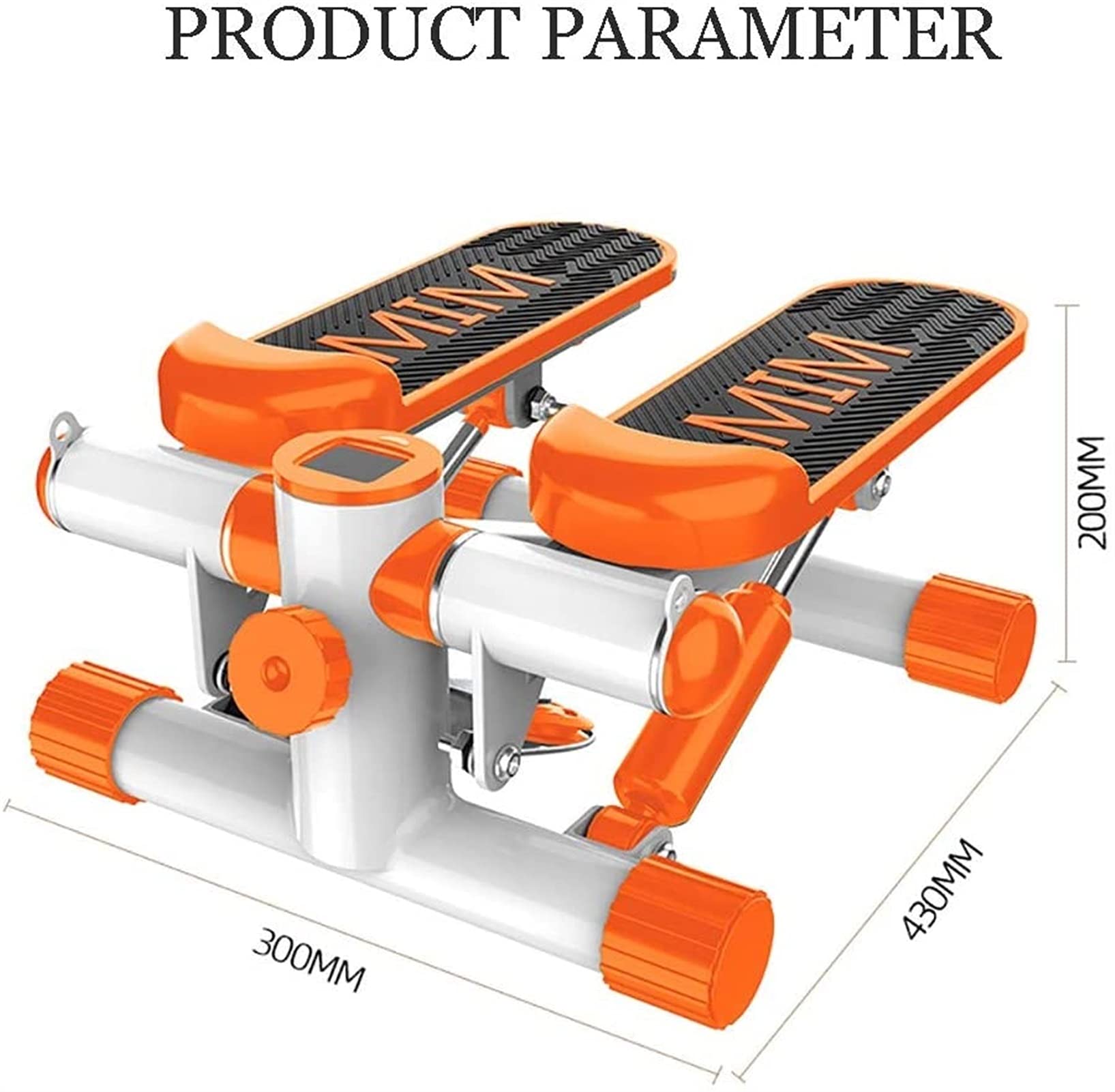 Mini Stepper Machine with LCD Display & Resistance Bands - Adjustable Up-Down Stepper for Home Workouts, Cardio Training & Full-Body Exercise - Ideal for Beginners & Advanced Users - Compact Home Gym Equipment (Blue) - Perfect for Small Spaces, Office Workouts & Postpartum Recovery