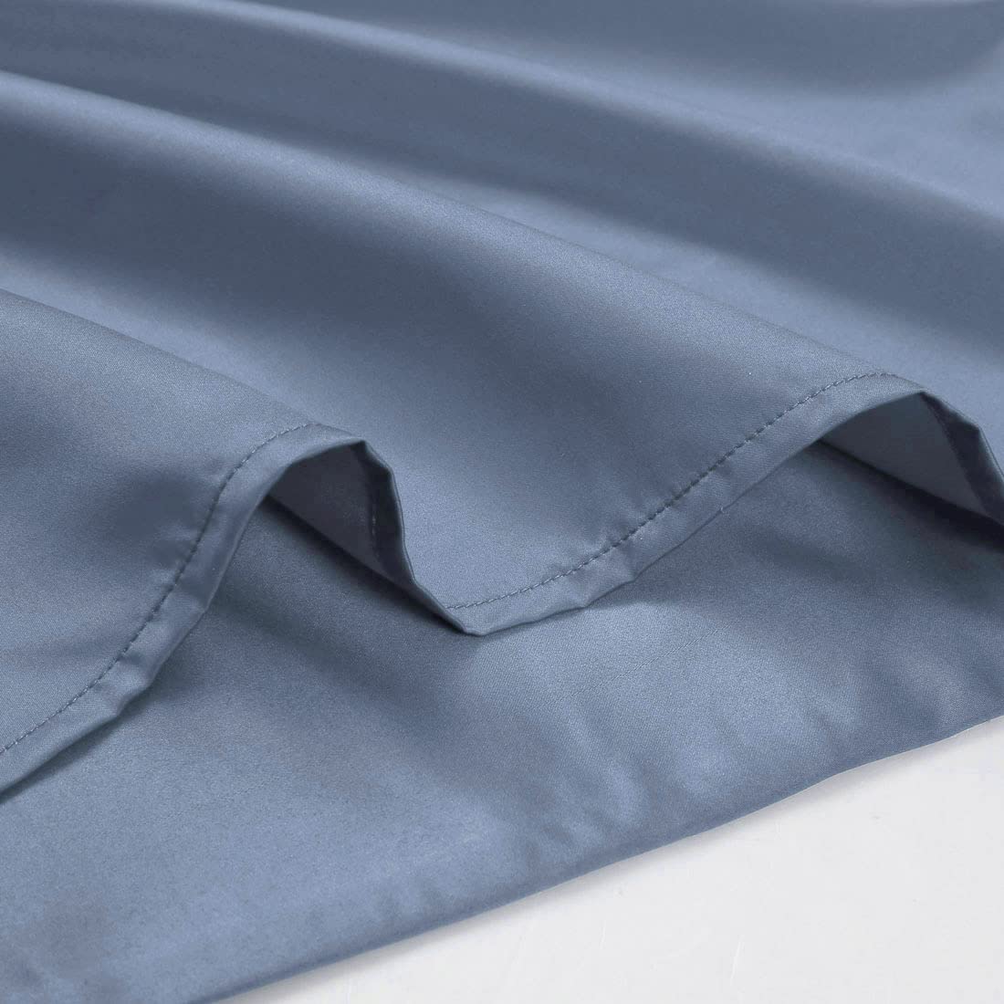 Luxury Cooling Silky Satin Body Pillow Cover 20x72 Inch - Slate Gray Anti-Wrinkle Pillowcase for Hair & Skin Care - Perfect for Sleeping, Travel, and Home Comfort