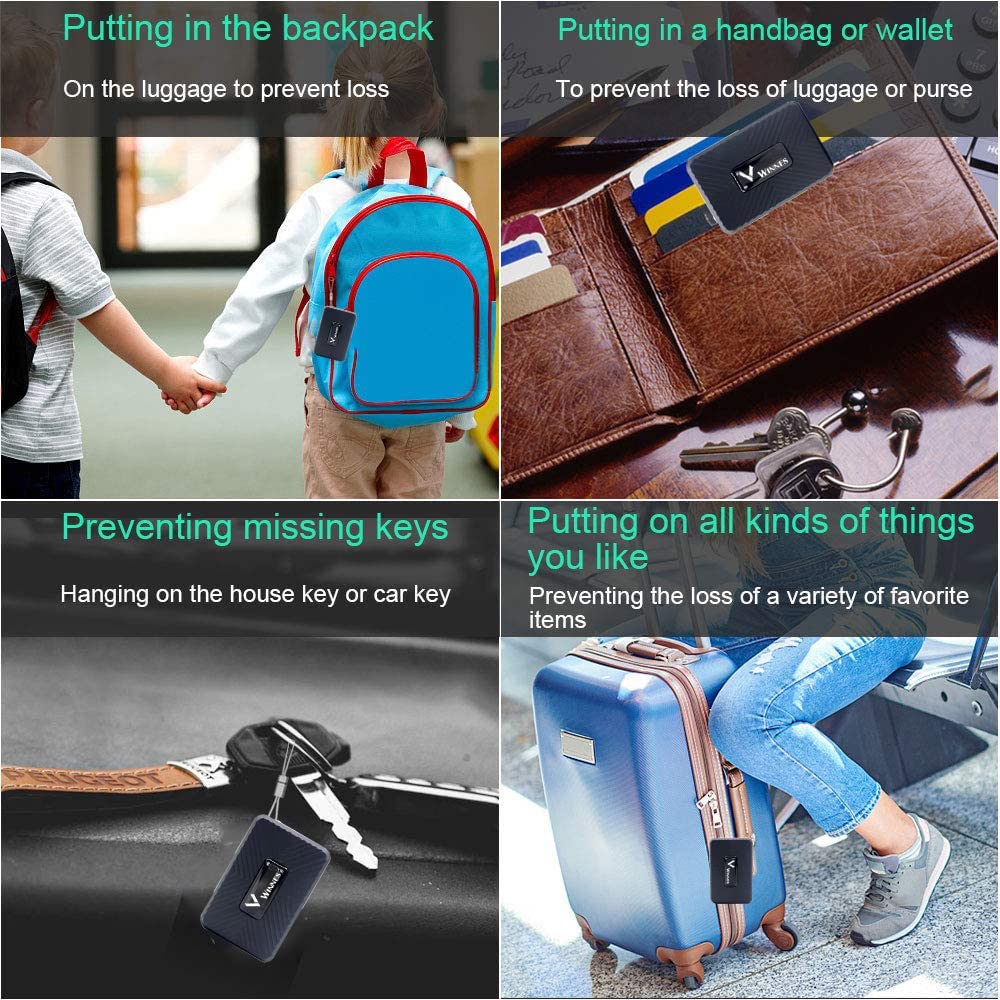 Zeerkeer Mini GPS Tracker - Portable Real-Time Magnetic Locator with Anti-Lost Alarm & Free App | Vehicle, Child, Elderly & Pet Tracking Device for Safety & Security