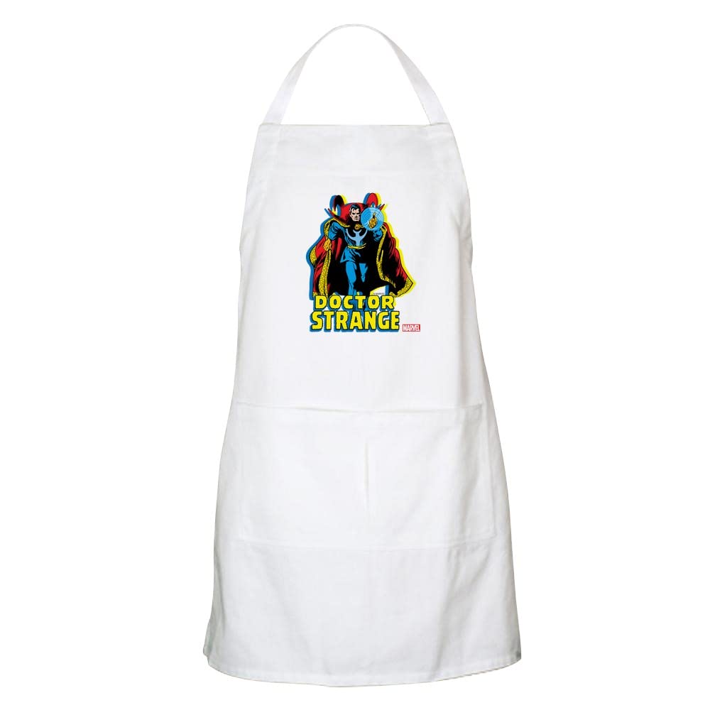 Doctor Strange Kitchen Apron with Pockets - Grilling & Baking Apron for BBQ, Cooking & Cosplay - Fun Superhero Gift for Marvel Fans