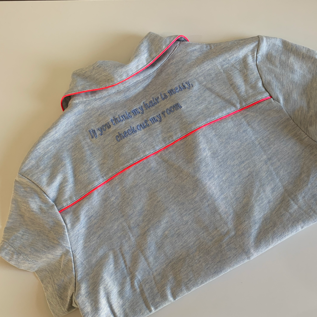 Comfy & Stylish 'If You Think My Hair is Messy' Pajama Set - First Fit Collection for Women | Perfect for Sleepovers, Relaxing at Home & Cozy Nights