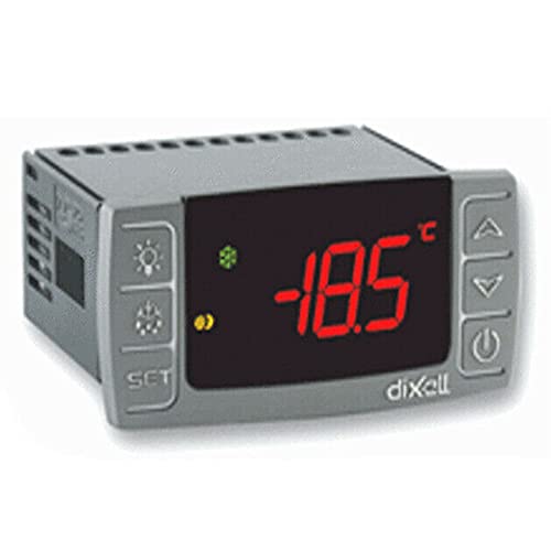 XR60CX-5N1C1 Digital Thermostat Controller with Defrost & Compressor Control - 230V/50-60Hz Programmable Commercial Refrigeration Thermostat for Walk-in Coolers, Freezers & Display Cases