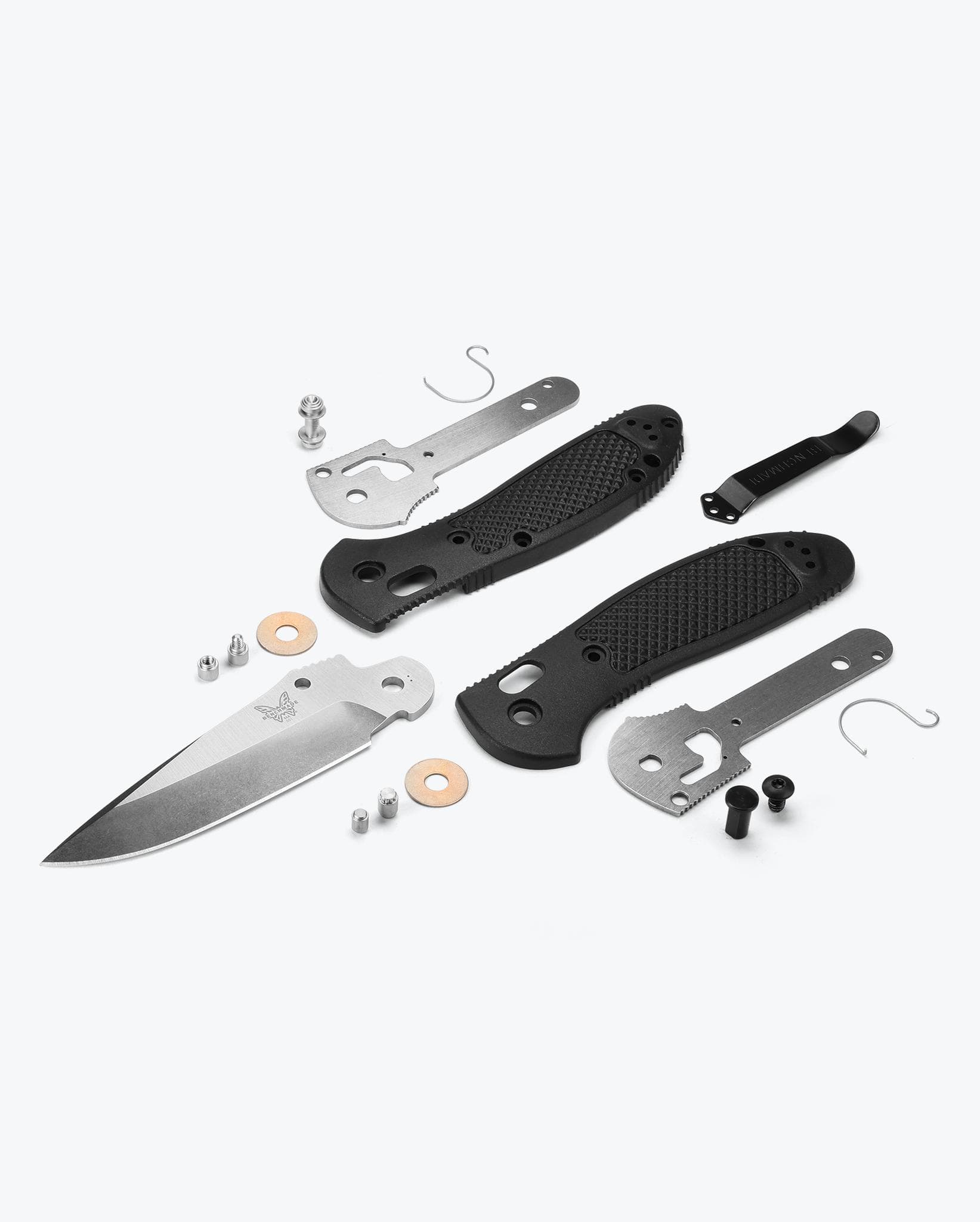 Benchmade Griptilian Folding Knife - Black Grivory Handle, Drop Point Blade for Everyday Carry, Outdoor Adventures & Tactical Use