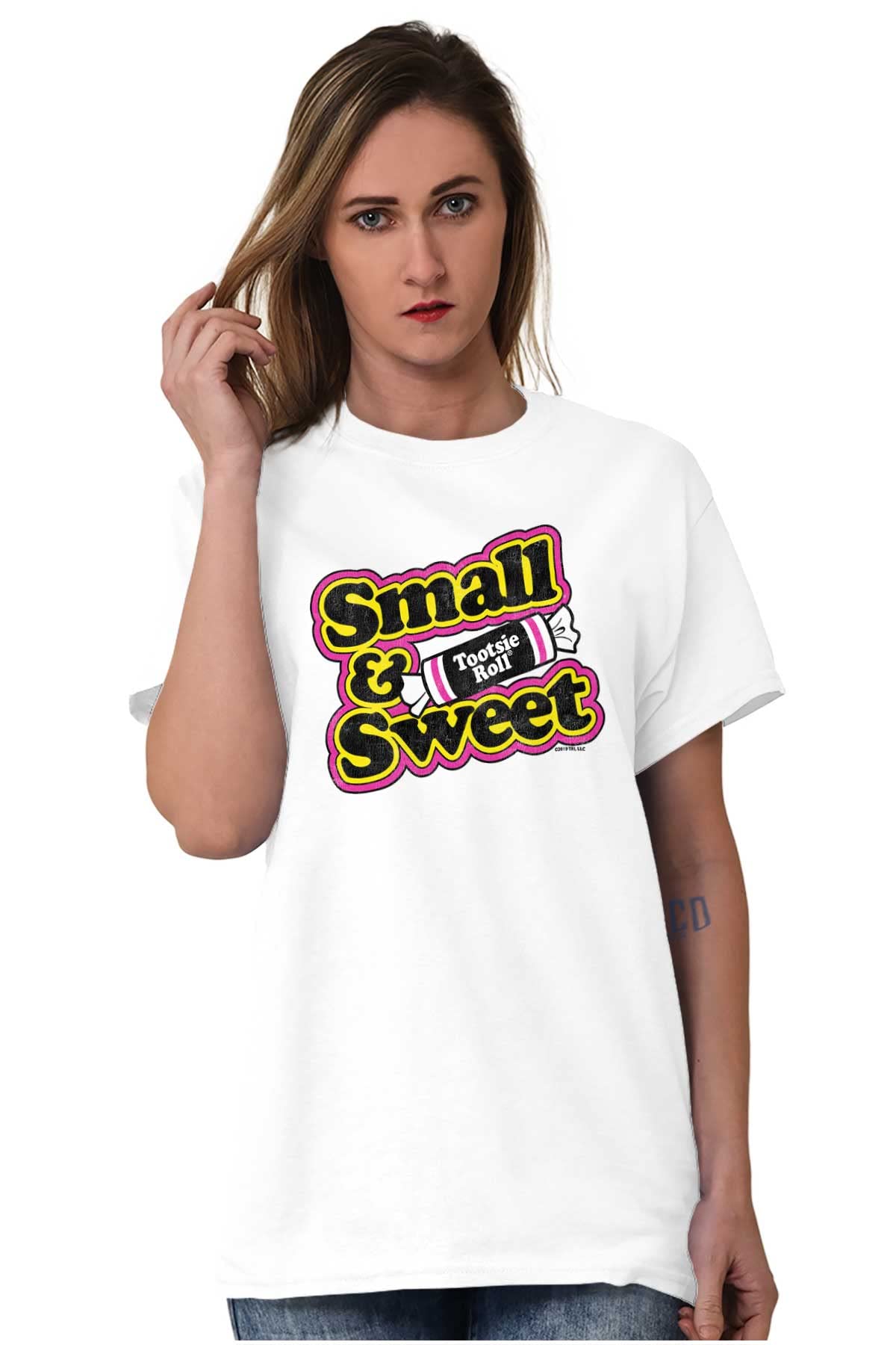 Vintage Retro Candy Small Sweet Tootsie Roll Women's Graphic T-Shirt | Soft Cotton Tee for Casual Wear, Parties & Nostalgic Fashion