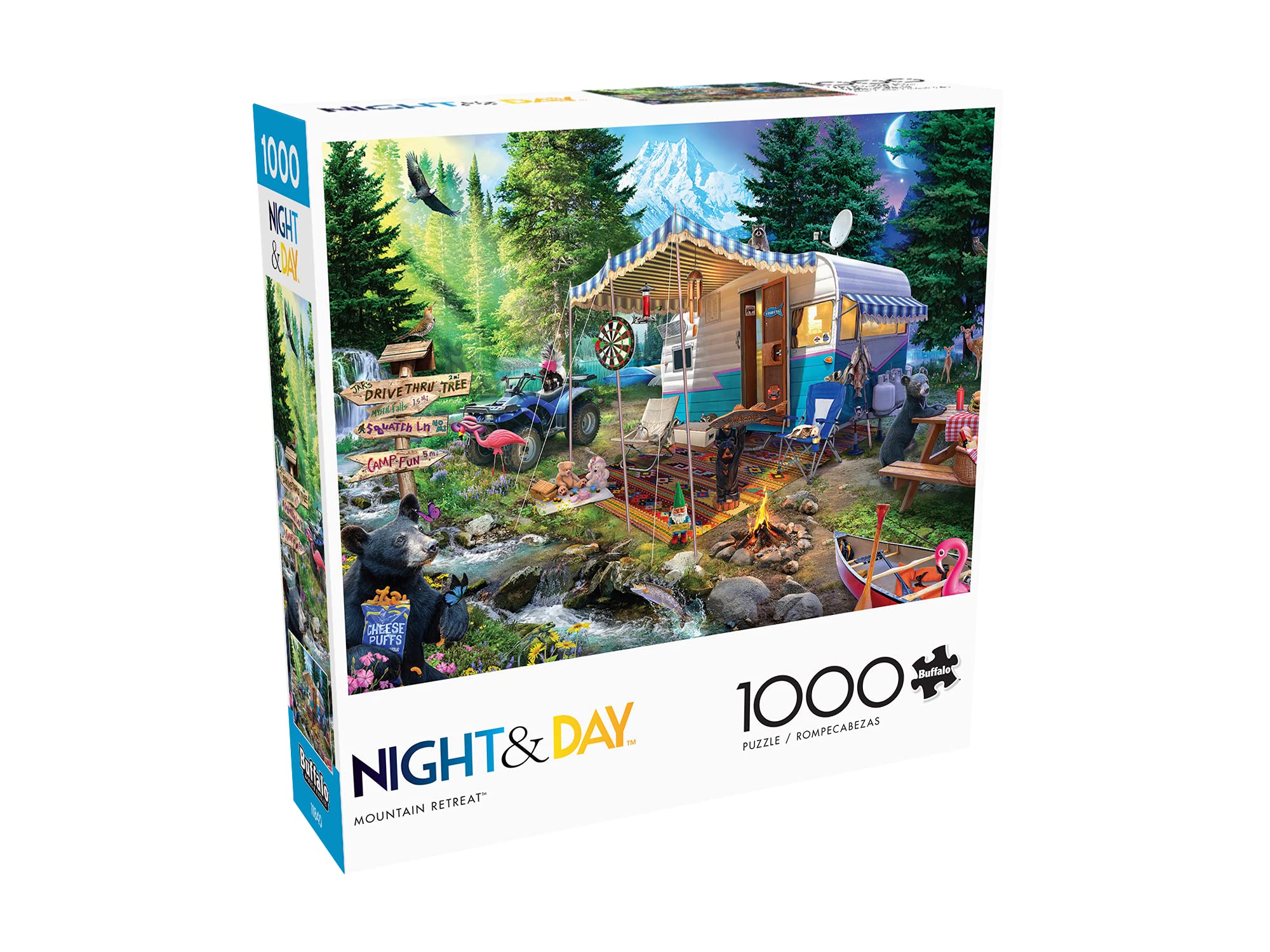 Buffalo Games Jeff Haynie Mountain Retreat 1000 Piece Jigsaw Puzzle for Adults - Challenging Puzzle Perfect for Game Nights & Family Gatherings - Finished Size 26.75