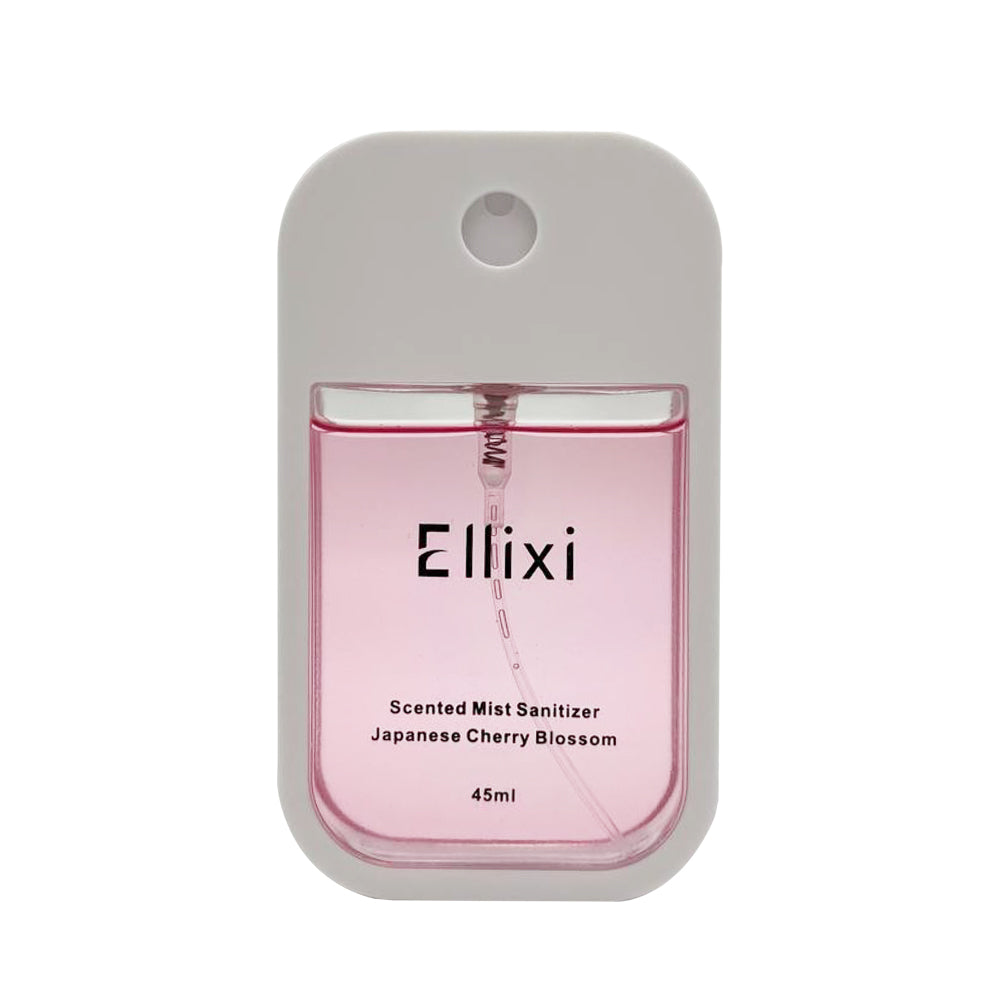 Ellixi 45ml Japanese Cherry Blossom Scented Hand Sanitizer Spray - Refreshing & Moisturizing for Home, Office, Travel & On-The-Go Use
