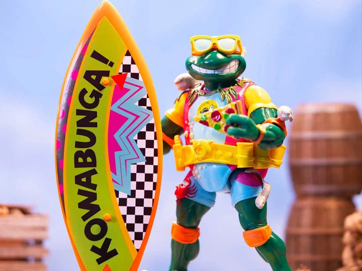 Teenage Mutant Ninja Turtles ULTIMATES! Sewer Surfer Mike Action Figure - Collectible TMNT Toy for Kids & Adults - Perfect for Display, Play & Nostalgic Gift Giving