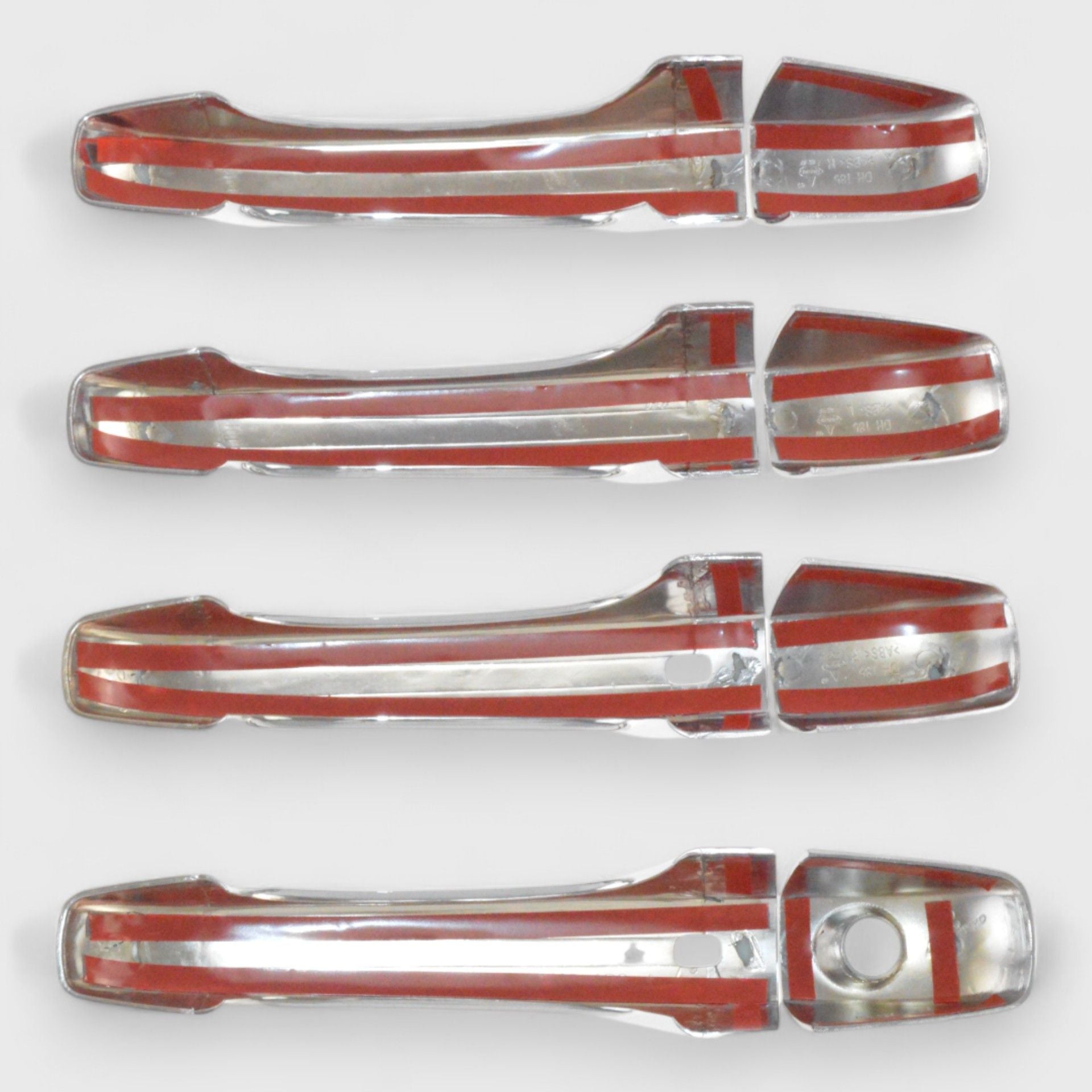 Chrome Door Handle Cover for Cars - Universal Fit, No Smart Key Required (Model DH185) - Protect & Enhance Vehicle Exterior