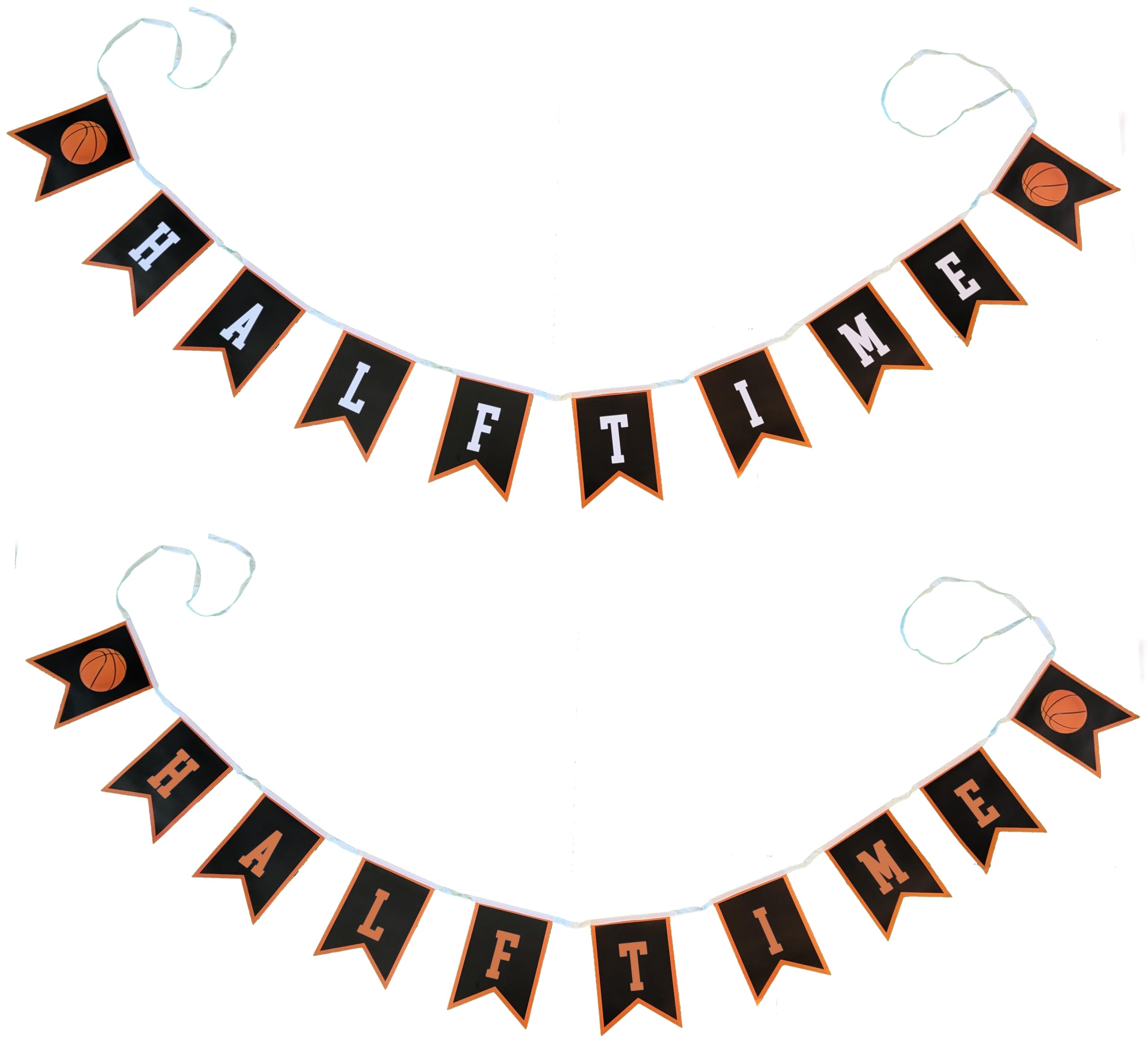 Custom Basketball Half Birthday Banner - Personalized Halftime Party Decor for Sports Theme Celebrations
