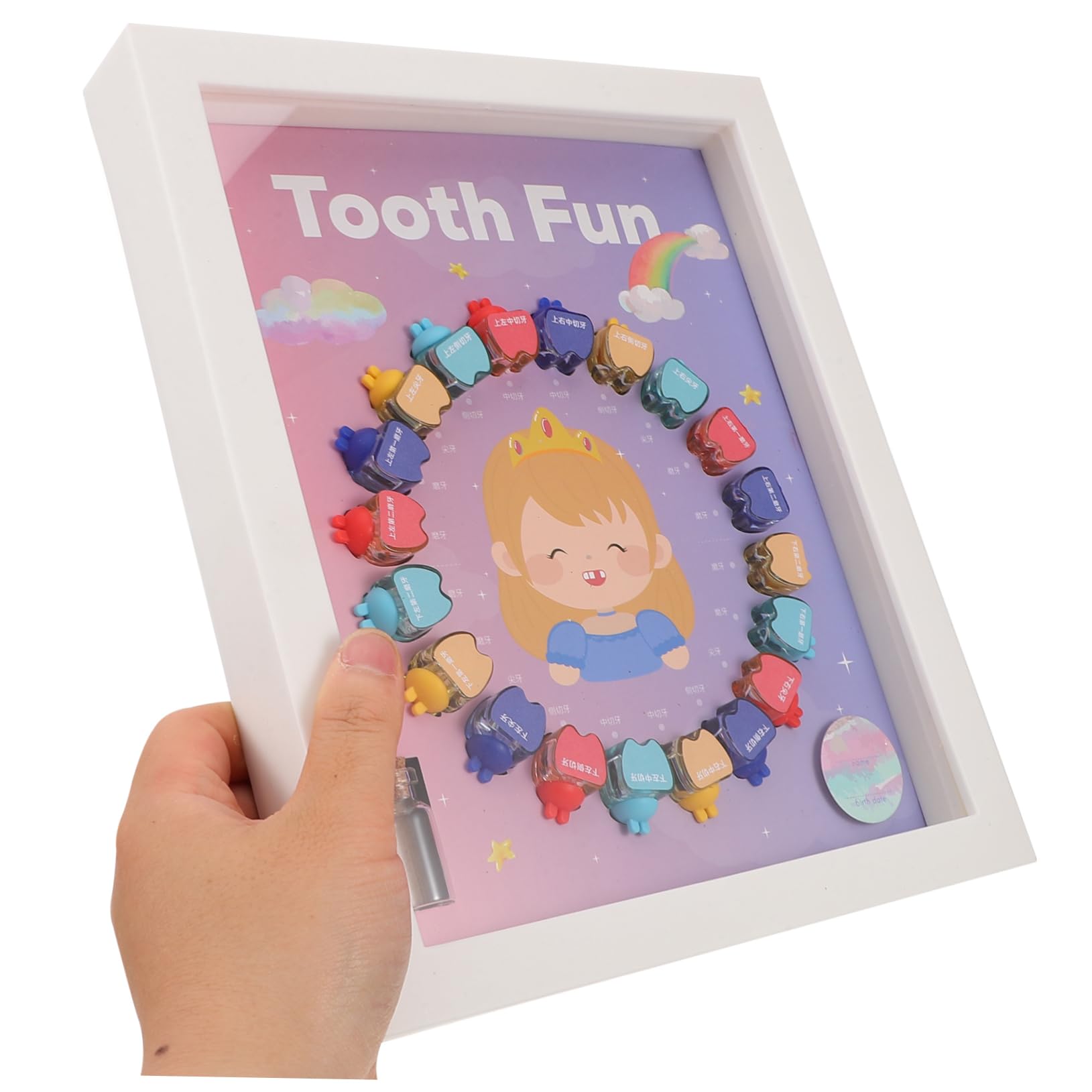 KOMBIUDA Teeth Storage Box Set - Kids Tooth Holder Case for Baby Teeth & Fetal Hair Keepsake - Perfect for Organizing and Preserving Children's First Teeth & Special Memories