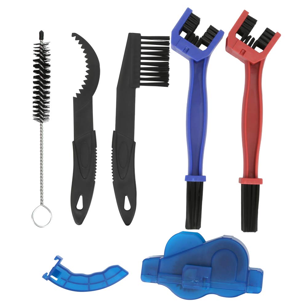 VGEBY 6PCS Bicycle Cleaning Brush Set - Bike Chain Cleaner & Scrubber Kit for Mountain & Road Bikes - Essential Cycling Maintenance Tools for Deep Cleaning & Lubrication - Perfect for Home Garage or Outdoor Bike Care