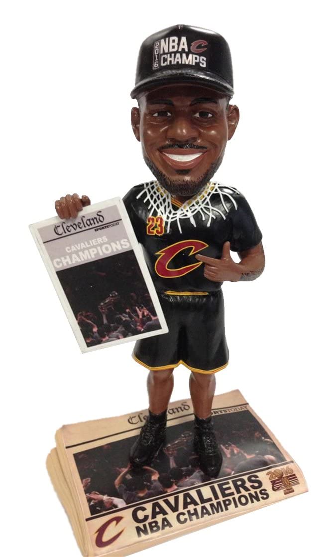 LeBron James Cleveland Cavaliers 2016 NBA Champions Bobblehead - Officially Licensed NBA Collectible - Perfect for Fans, Sports Memorabilia & Home Office Decor
