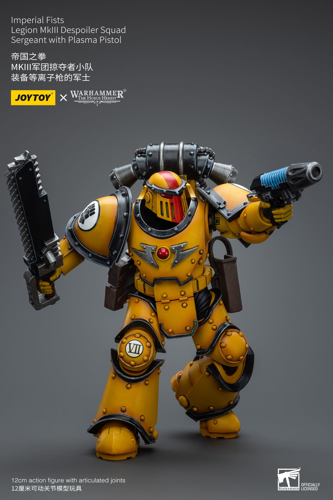 JOYTOY 1/18 Warhammer The Horus Heresy Imperial Fists Legion MkIII Despoiler Squad Action Figure - Collectible Miniature for Tabletop Gaming & Display
