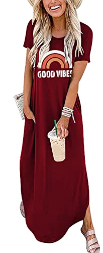 Short Sleeve-wine Red