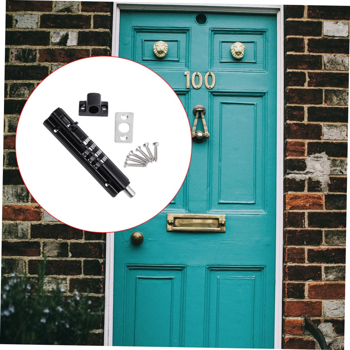 Rustproof Sliding Door Lock - Heavy Duty Bolt Lock for Kitchen, Gate, Mailbox, Luggage & Backpack | Secure Travel & Home Use