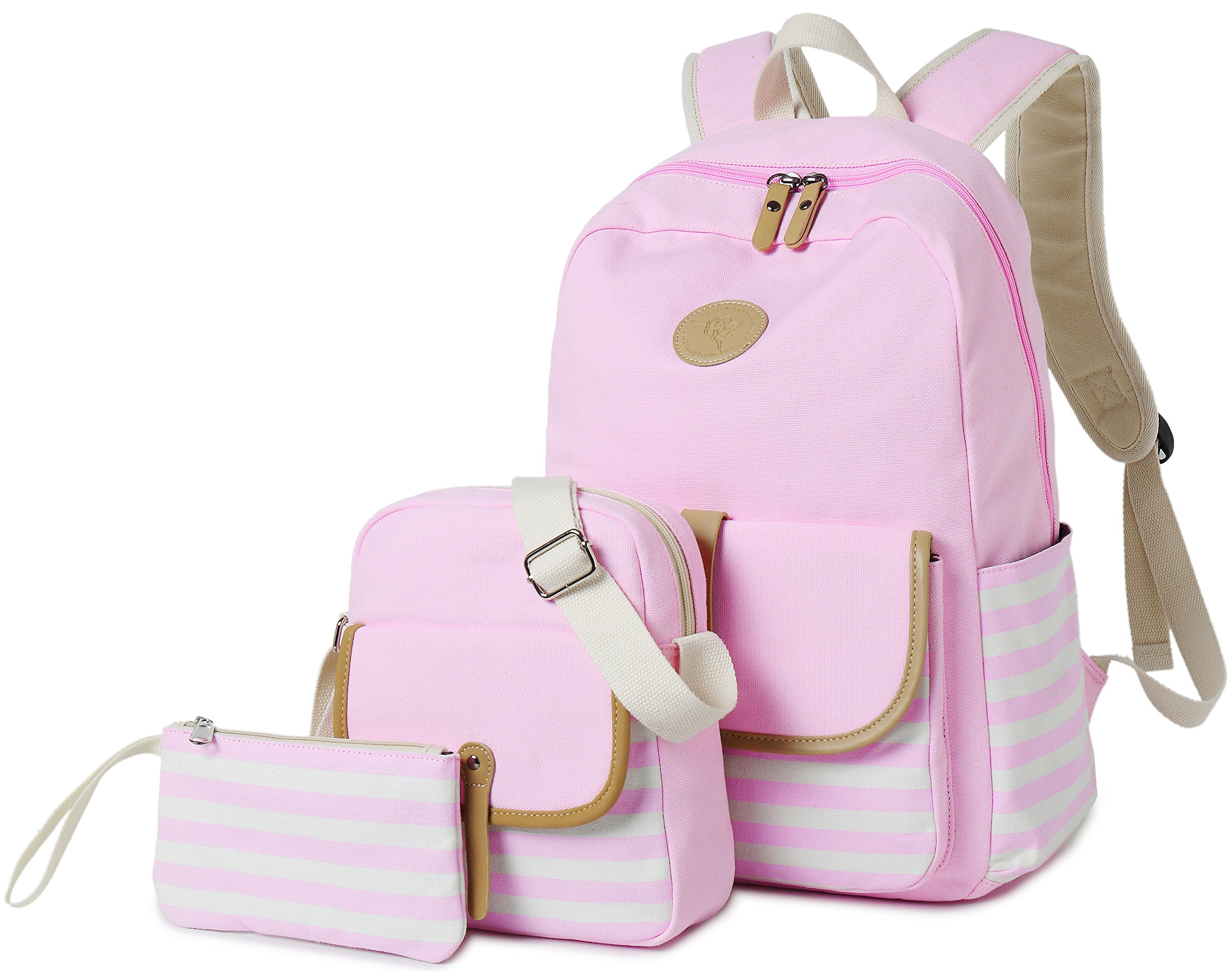 Gazigo Pink School Backpack for Girls & Women - Durable Laptop Bookbag for High School & College Students | Perfect for Class, Travel & Daily Commute