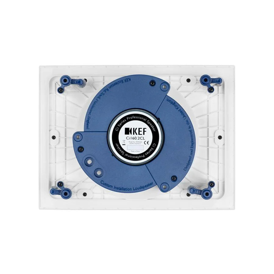KEF Ci160.2CL 6.5-Inch In-Wall Speaker - High Performance Home Theater & Surround Sound System for Living Room, Bedroom, or Office