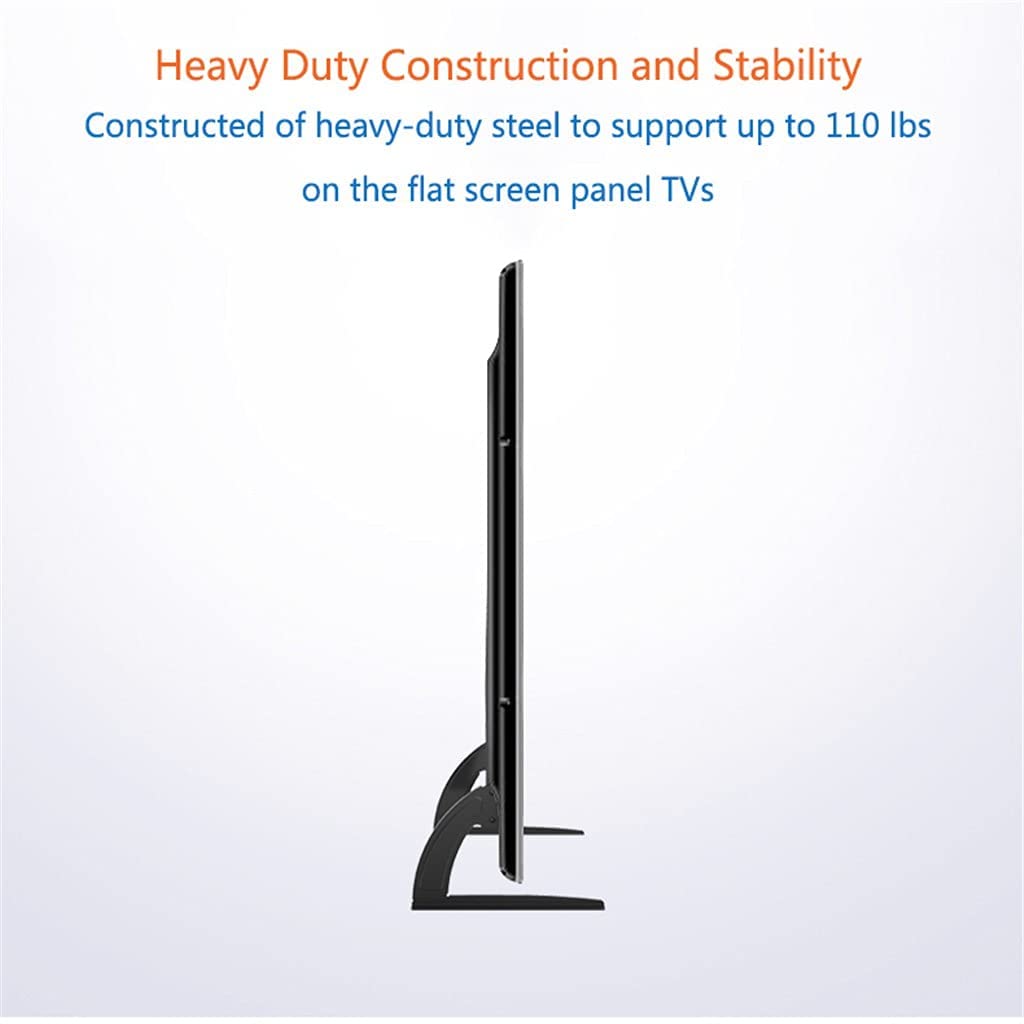 Universal TV Stand for 32-65 Inch Flat Screen TVs - Adjustable Desktop Monitor Mount with VESA 600x800mm Compatibility - Perfect for Home, Office, and Gaming Setups