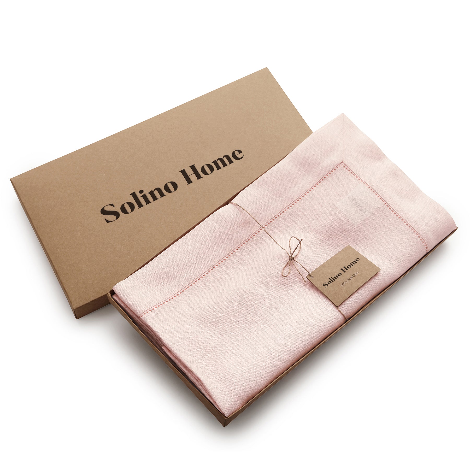 Elegant Classic Hemstitch Tablecloth - Premium Cotton Linen Table Cover for Dining Room, Wedding, Party & Special Occasions