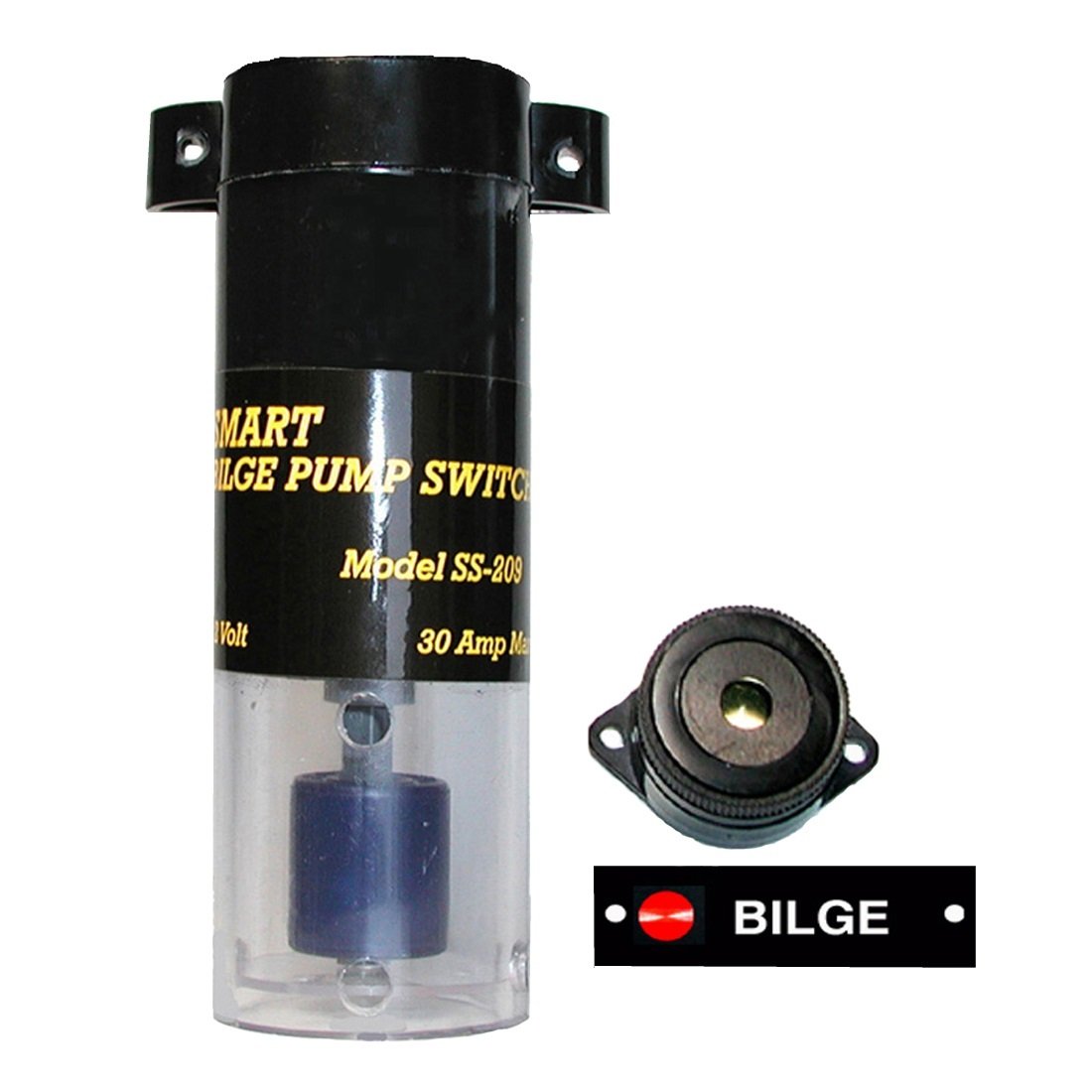12V Smart Bilge Pump Switch SS-209 (20038) - Automatic Water Level Sensor for Boats, Yachts & Marine Applications - Perfect for Bilge Water Removal & Flood Prevention