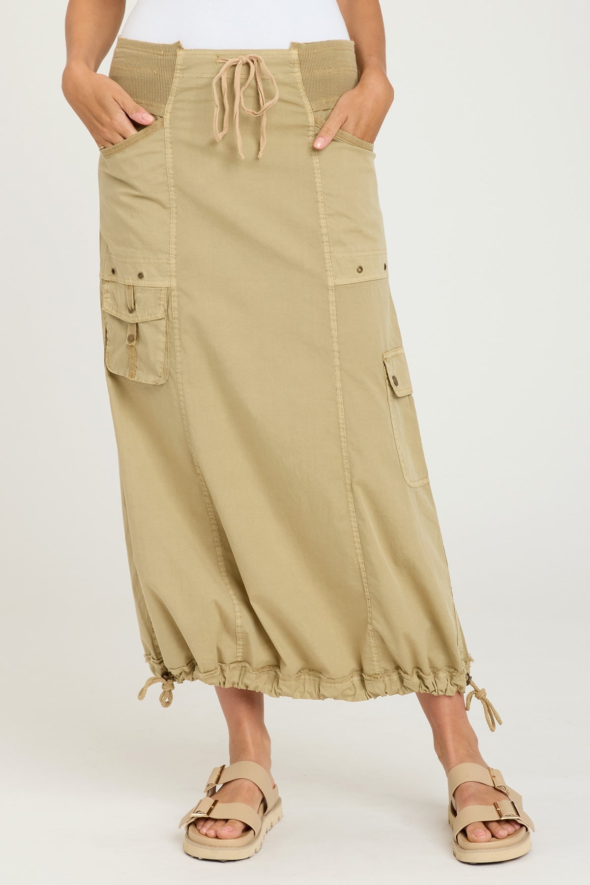 Corintha Bubble Skirt for Women - Flowy A-Line Midi Skirt with Elastic Waist | Perfect for Casual Outfits, Date Nights & Summer Vacations
