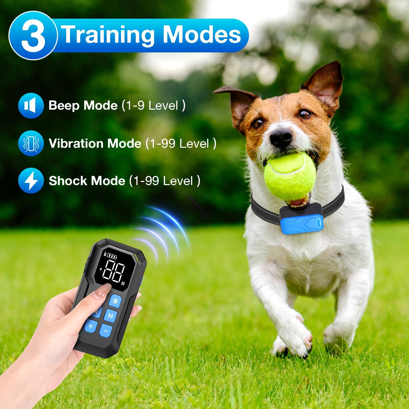 CPPSLEE Wireless Dog Fence System - 2-in-1 Electric Pet Containment with Waterproof Training Collar | Safe & Adjustable for Small to Large Dogs | Perfect for Backyard, Garden & Outdoor Use