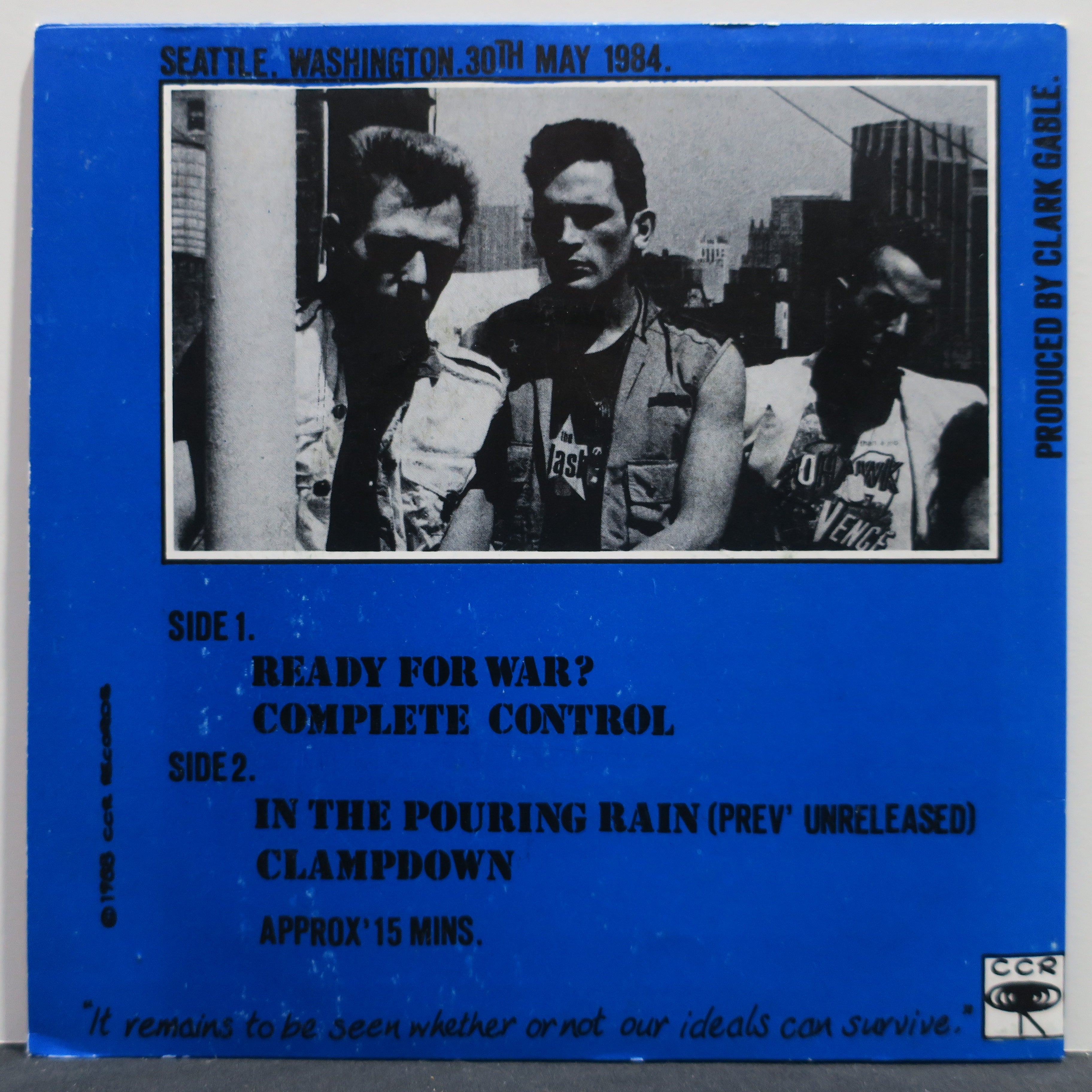 Clash 'R B Showdown Big City 1984 • Volume 1' 1988 EU Vinyl 7