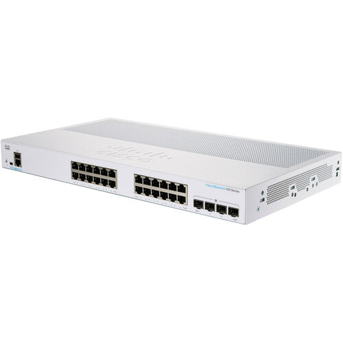 Cisco CBS350 24-Port Gigabit Managed Network Switch with 4 SFP+ 10G Uplinks - Ideal for Small Business & Enterprise Networks, Data Centers, and High-Speed Connectivity Solutions