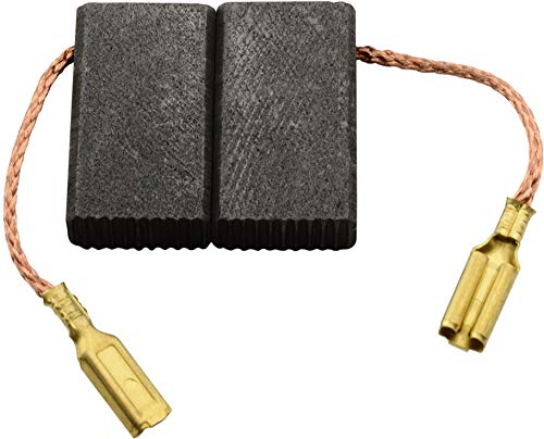 Virutex RO156N Grinder Replacement Carbon Brushes (CA-07-68749) - 0.20x0.43x0.75 Inch with Spring, Wire & Connector - Compatible with Model 9217035 - Perfect for Woodworking & Metal Grinding Tools