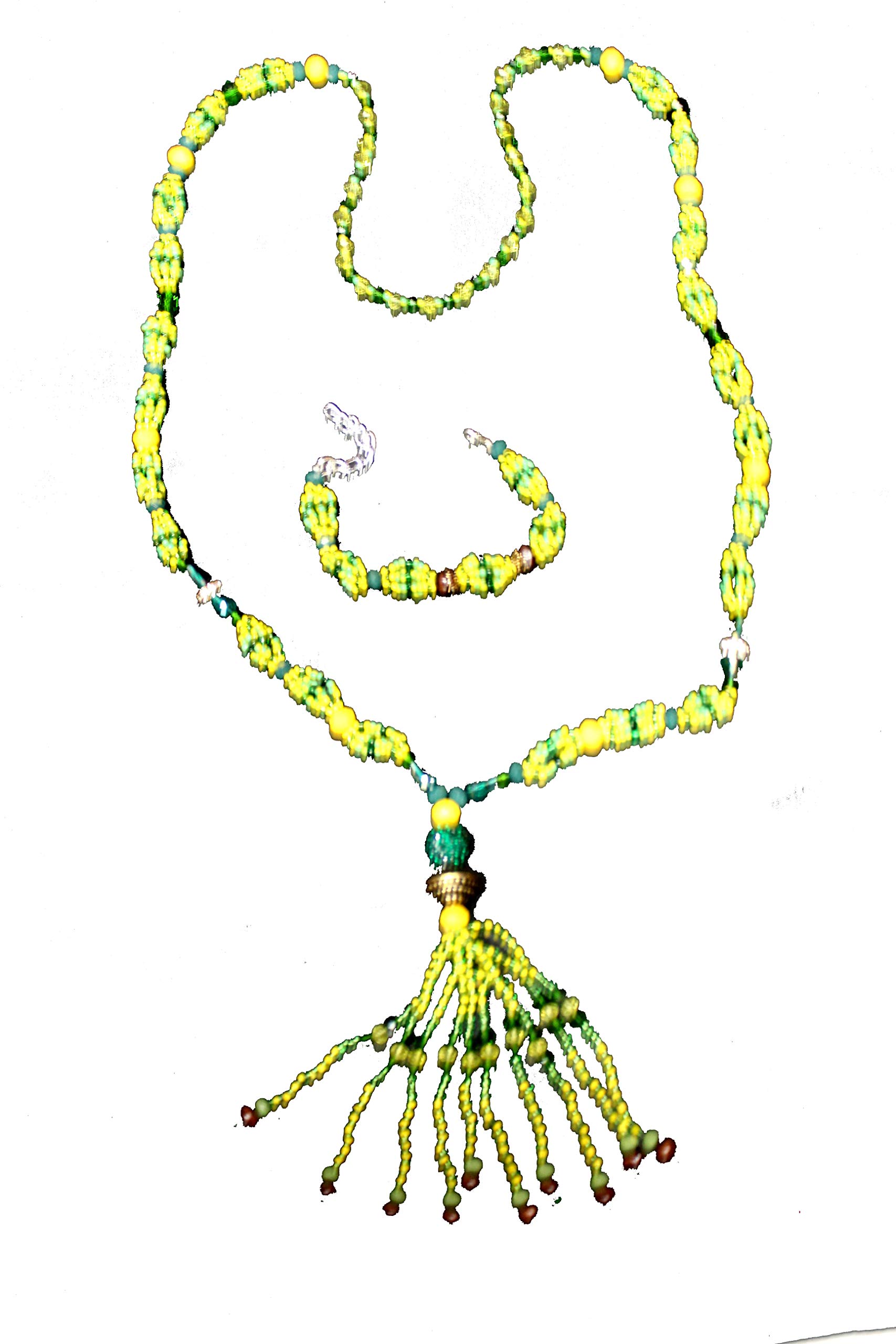 Orula Necklace & Beads - Elegant Yoruba Religious Jewelry for Santeria & Ifa Practitioners - Perfect for Spiritual Ceremonies, Blessings & Divine Protection