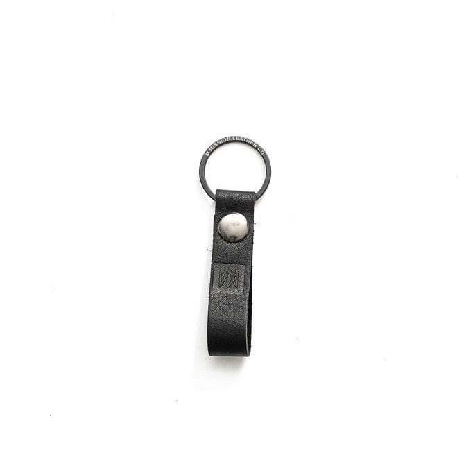 Premium Genuine Leather Keychain with Metal Loop - Durable & Stylish for Keys, Bags, and Everyday Carry Essentials