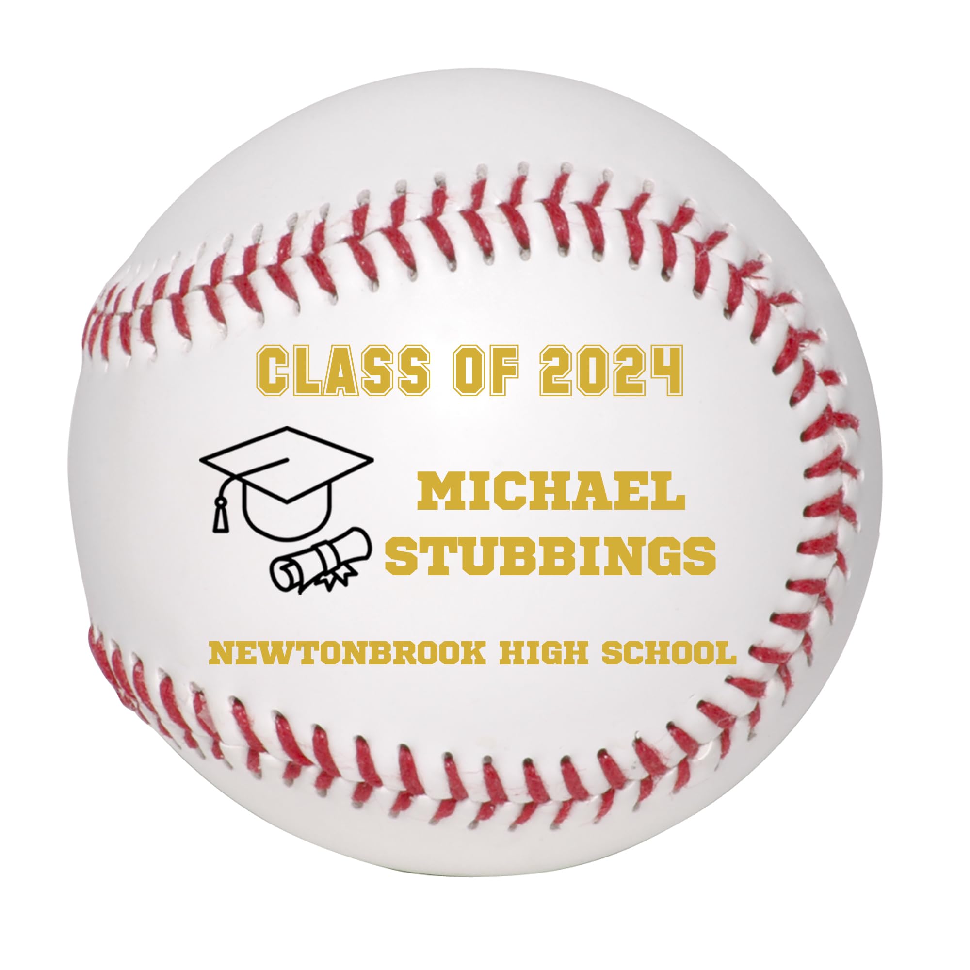 Custom Personalized 2025 Graduation Baseball - High School Graduation Gift for Boys & Girls - Class of 2025 - Perfect for Graduation Parties & Keepsakes
