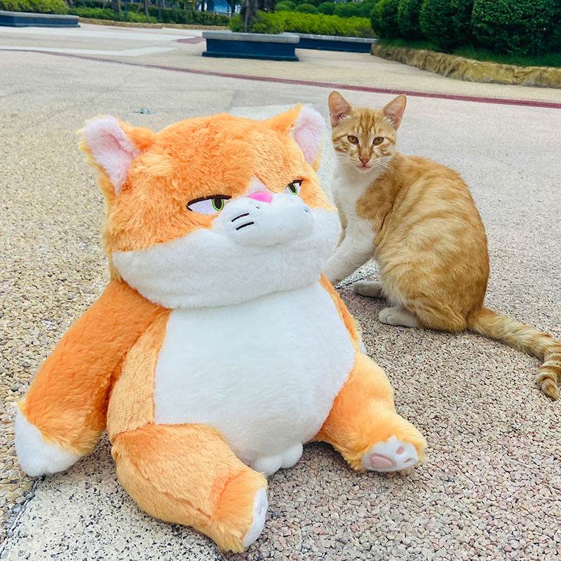 Angry Stuffed Cat Plush Toy - Soft & Huggable Stuffed Animal for Kids & Adults - Perfect for Stress Relief, Gifts, and Home Decor