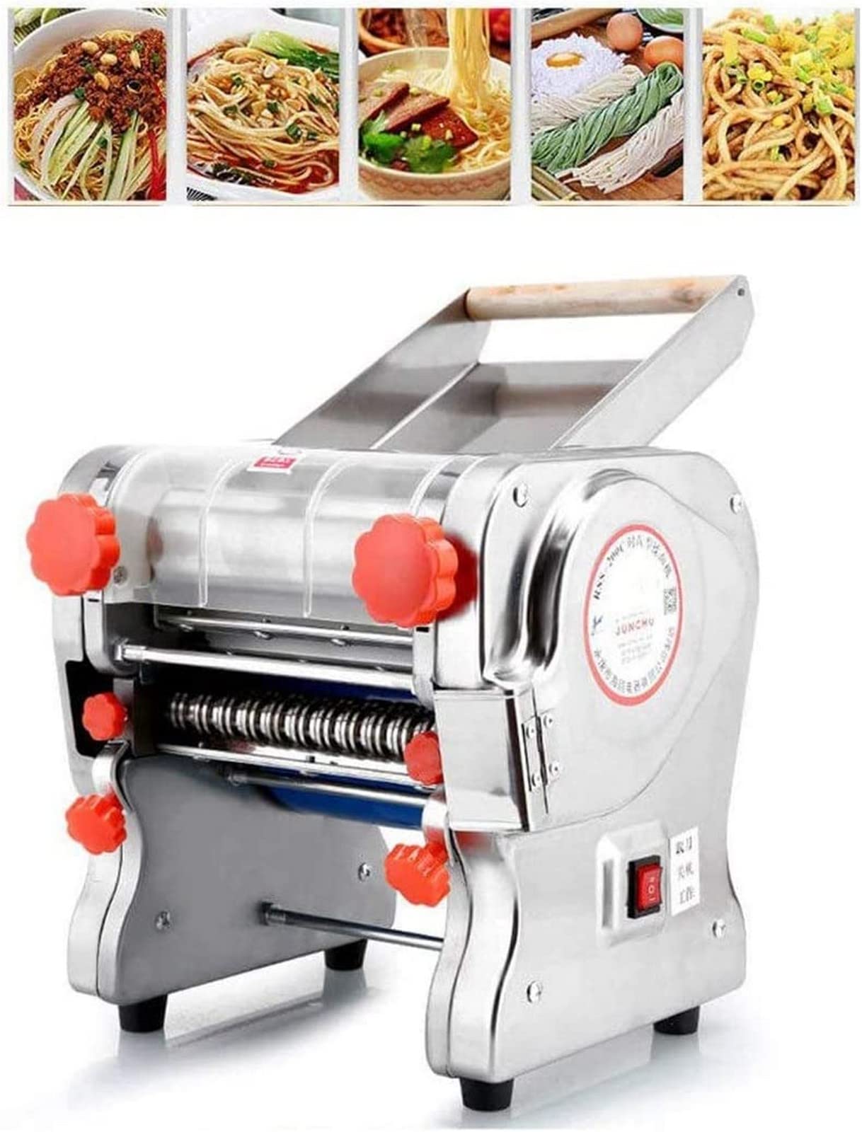 Electric Pasta Maker Machine - Automatic Stainless Steel Noodle Maker with Dough Roller & Cutter | Perfect for Homemade Pasta, Lasagna, Spaghetti & Ravioli | Kitchen Appliance for Italian Cooking & Family Meals